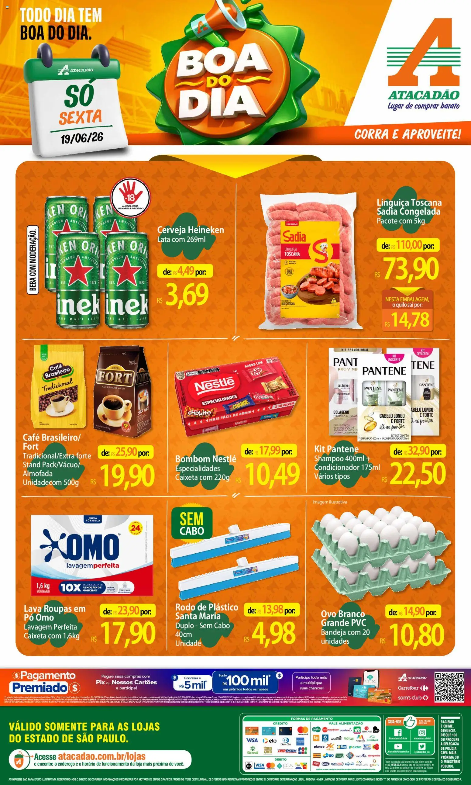 Pré-Visualização do folheto "Atacadão ofertas - SP" da loja Atacadão válido a partir de 19/06/2026