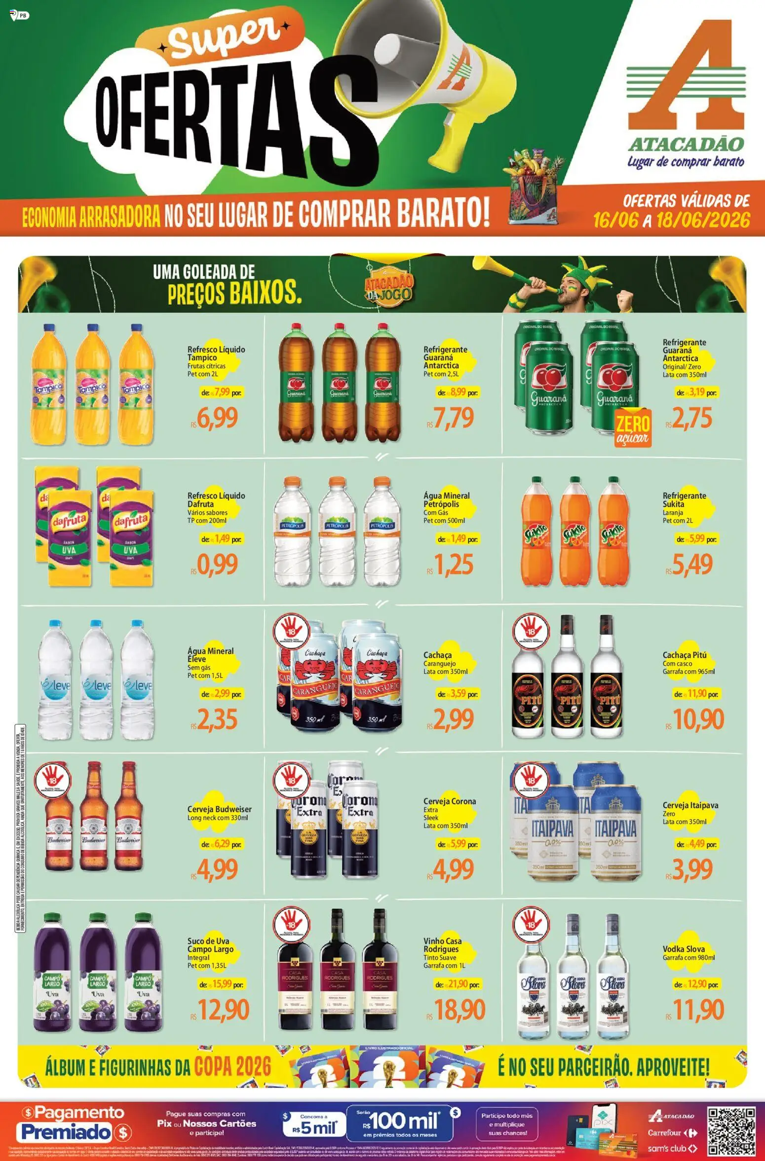 Pré-Visualização do folheto "Atacadão ofertas - PB" da loja Atacadão válido a partir de 16/06/2026