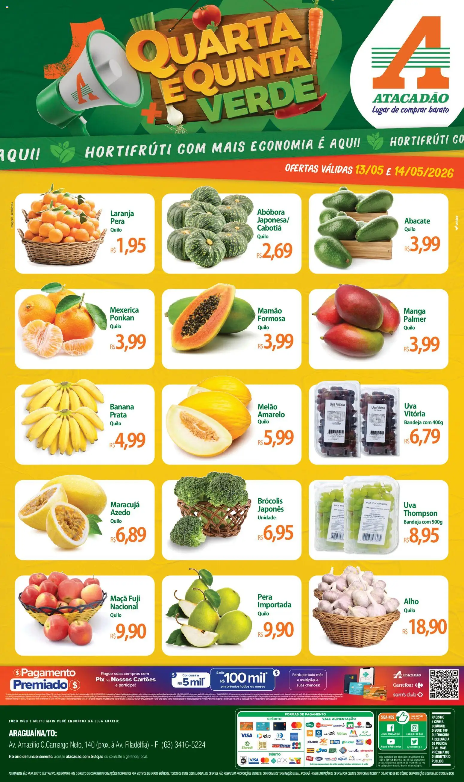 Pré-Visualização do folheto "Atacadão ofertas - TO" da loja Atacadão válido a partir de 13/05/2026