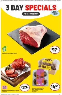 Preview of catalogue IGA catalogue 3 Day Specials Bentley from shop IGA valid 02/10/2026