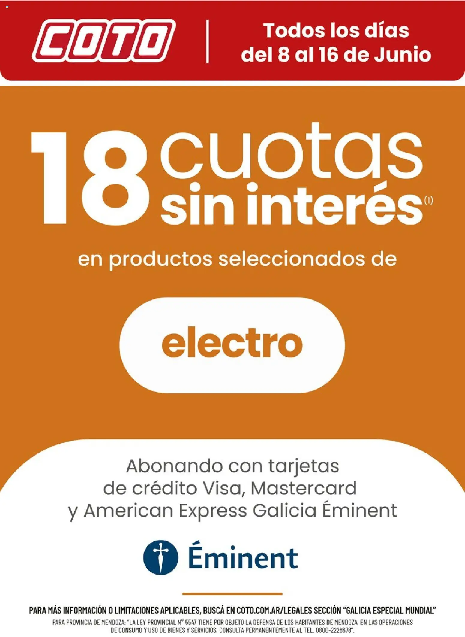 Vista previa del folleto de la tienda Coto válido desde el 08/06/2026 