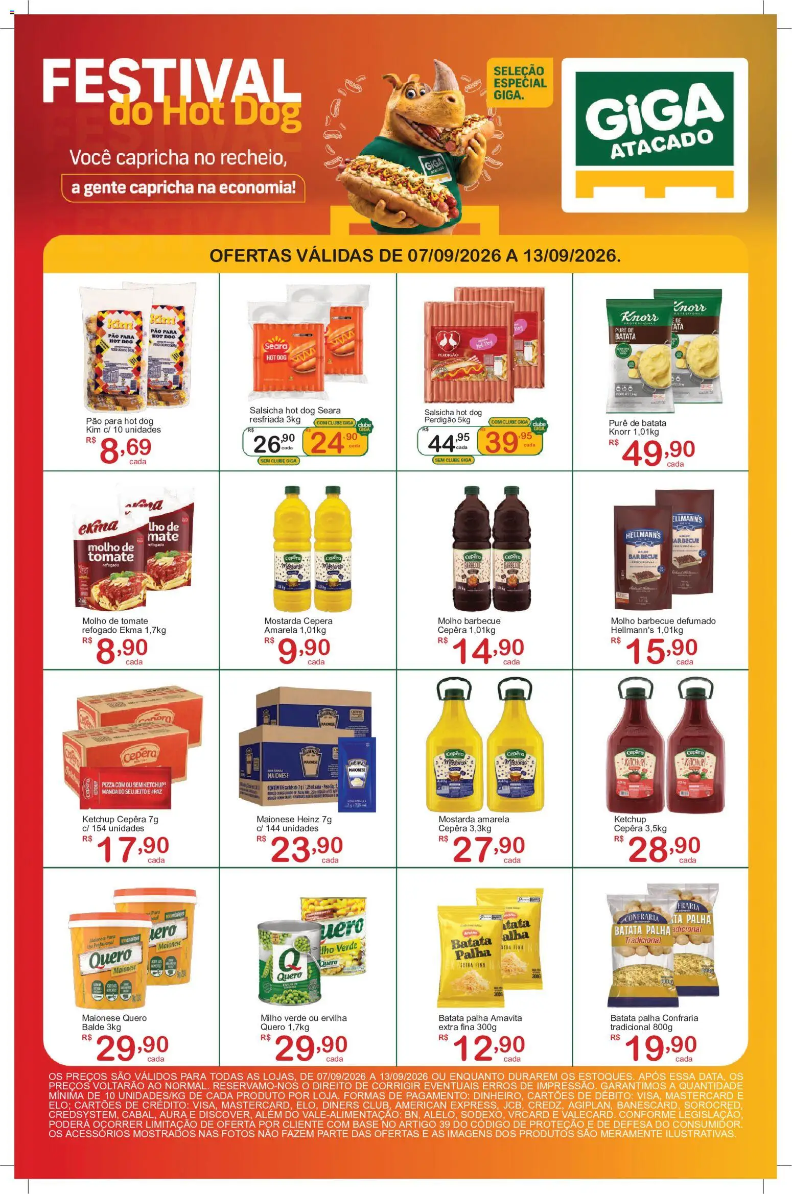 Pré-Visualização do folheto "GIGA Atacado ofertas Hot Dog" da loja GIGA Atacado válido a partir de 07/09/2026