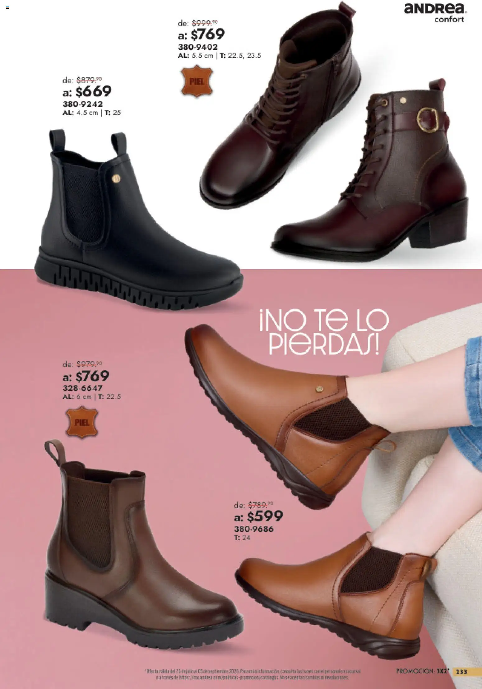 Vista previa las ofertas de la tienda Andrea - Andrea catálogo Outlet desde el 26/07/2026 