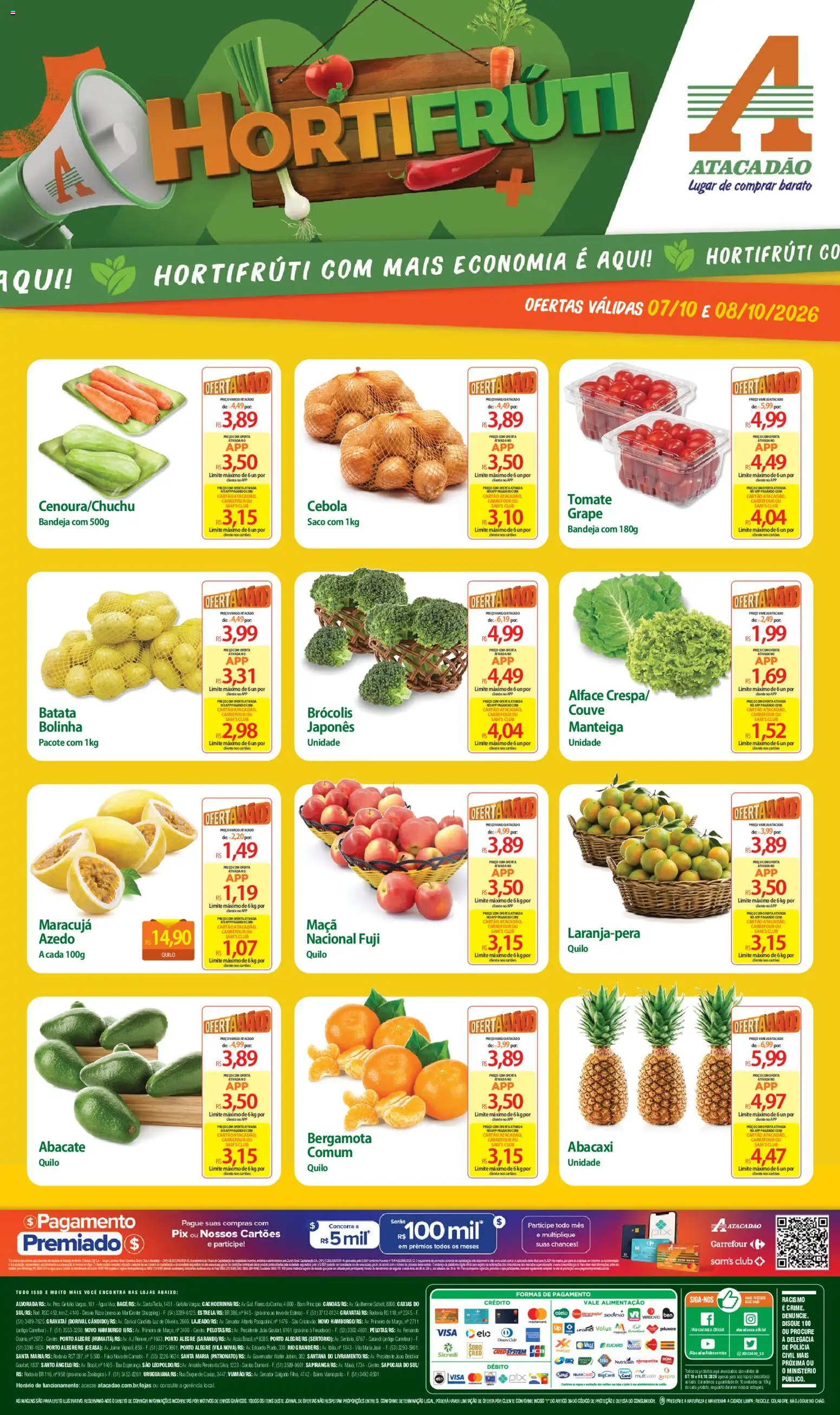 Pré-Visualização do folheto "Atacadão ofertas - RS" da loja Atacadão válido a partir de 07/10/2026