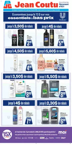 Preview of leaflet Jean Coutu circulaire - Encart Professionnel Unilever from shop Jean Coutu is valid from Aug 06, 2026