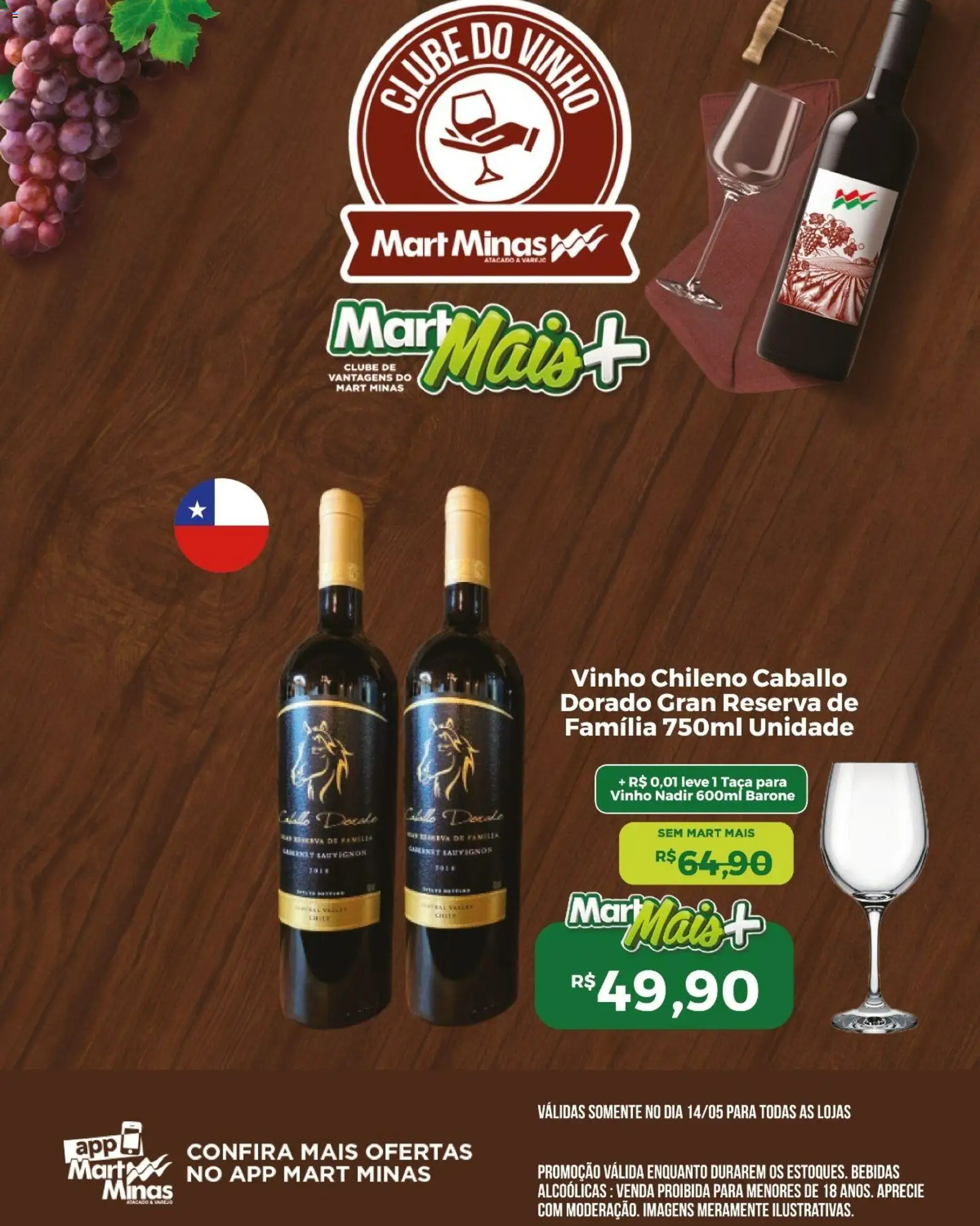 Pré-Visualização do folheto "Mart Minas ofertas Clube do Vinho" da loja Mart Minas válido a partir de 14/05/2026