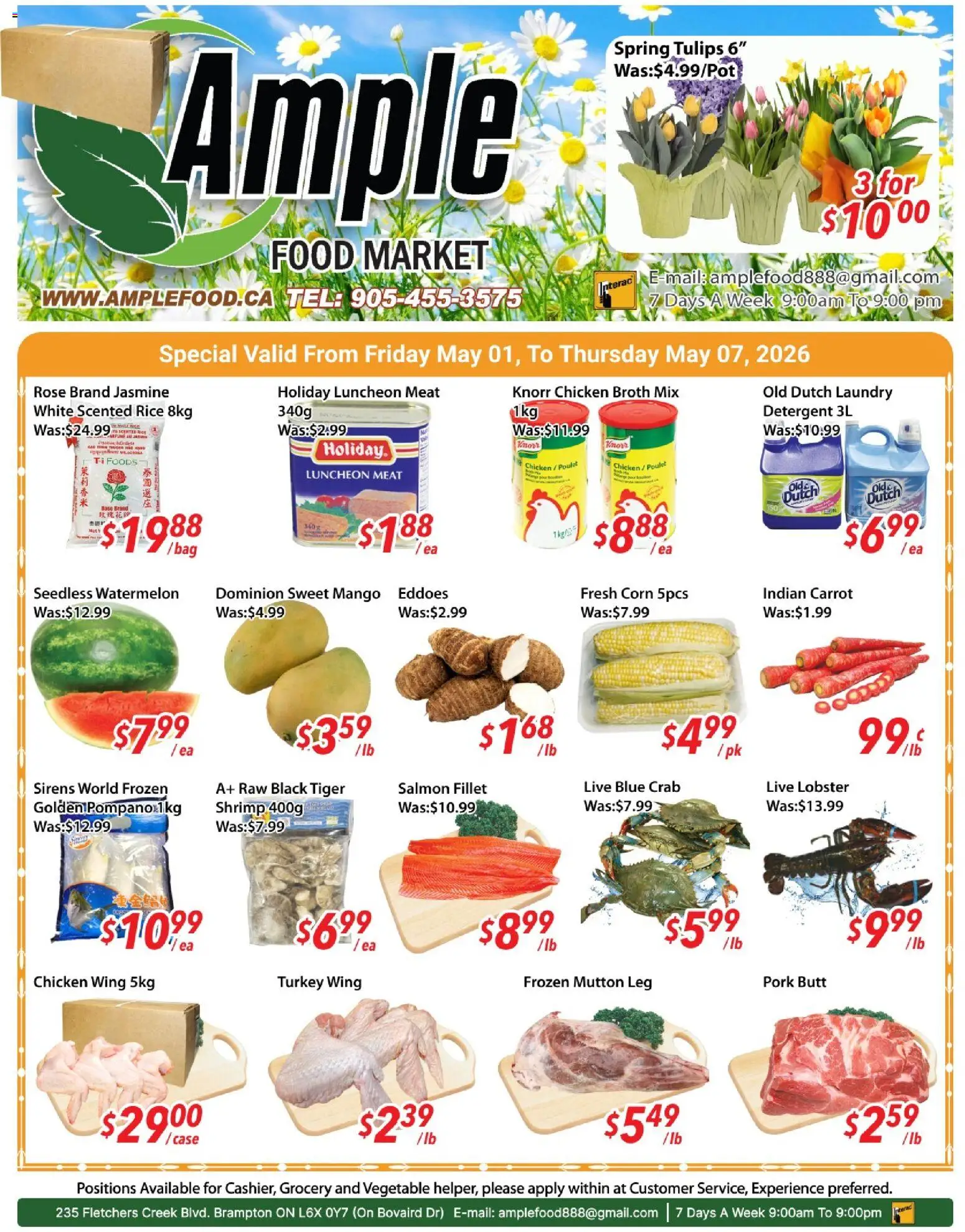 Preview of leaflet Ample Food Market weekly flyer / circulaire from shop Ample Food Market is valid from May 01, 2026