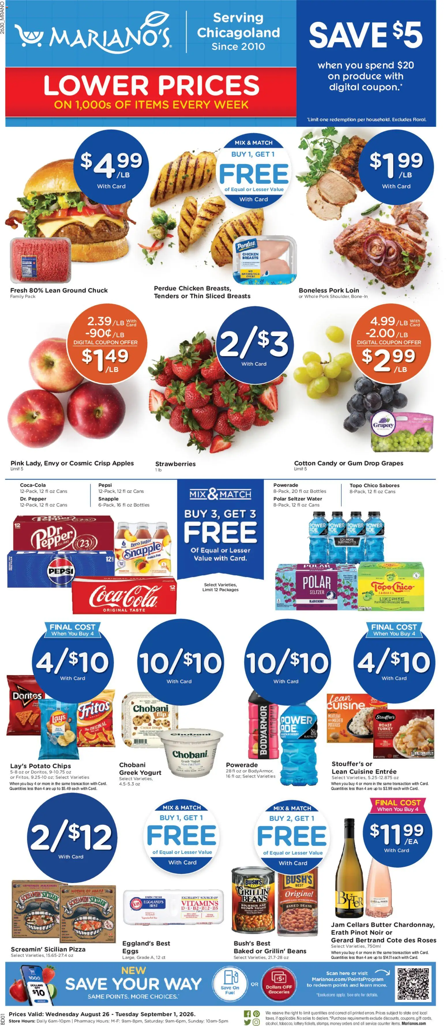 Ad Preview of Mariano's Mariano's Weekly Ad from 08/26/2026