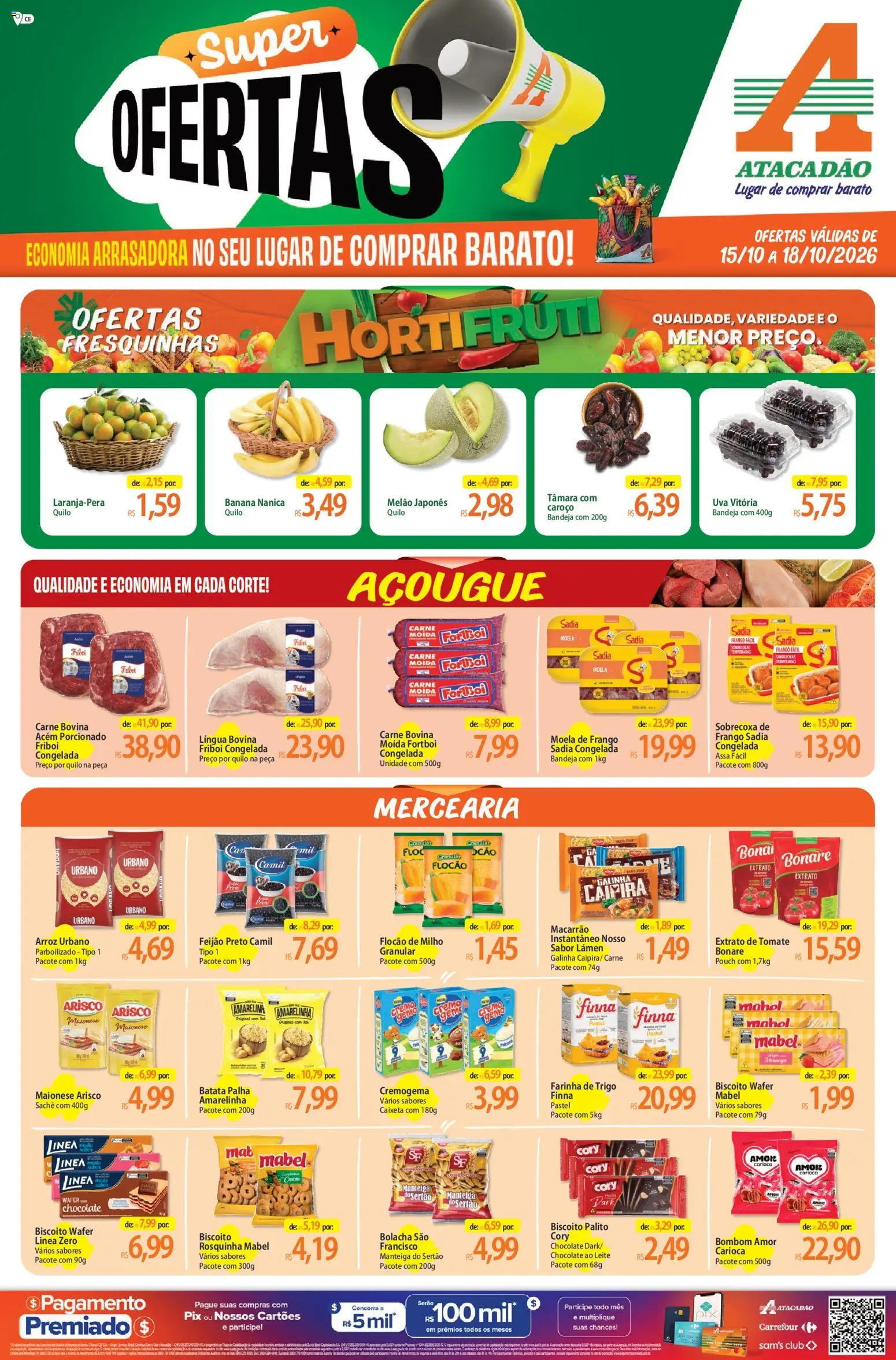 Pré-Visualização do folheto "Atacadão ofertas - CE" da loja Atacadão válido a partir de 15/10/2026