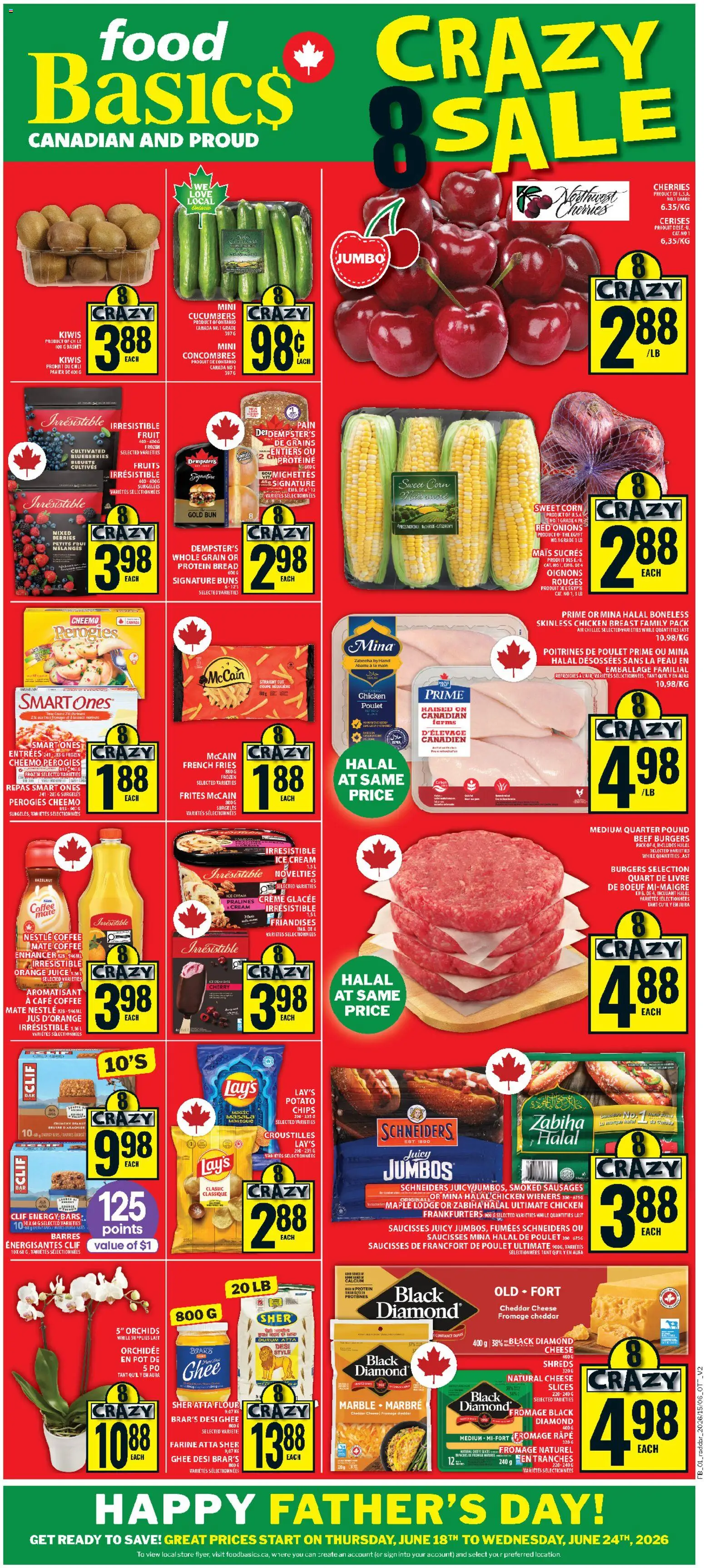 Preview of leaflet Food Basics weekly flyer - Kanata from shop Food Basics is valid from Jun 18, 2026