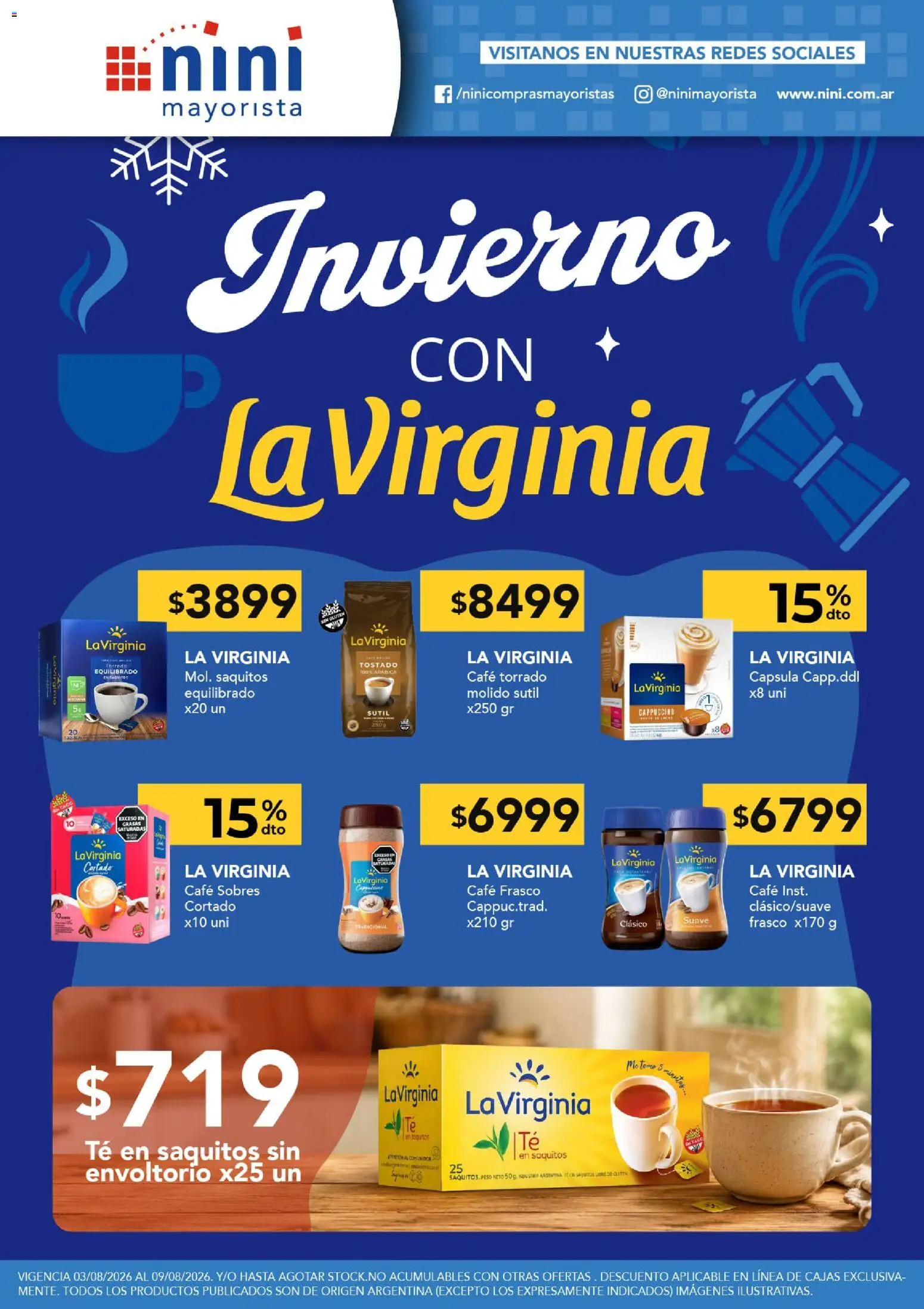 Vista previa del folleto de la tienda NINI Mayorista válido desde el 03/08/2026 