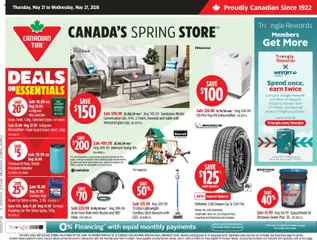 Un aperçu du dépliant Canadian Tire weekly flyer du magasin Canadian Tire est valide à partir 21 mai 2026