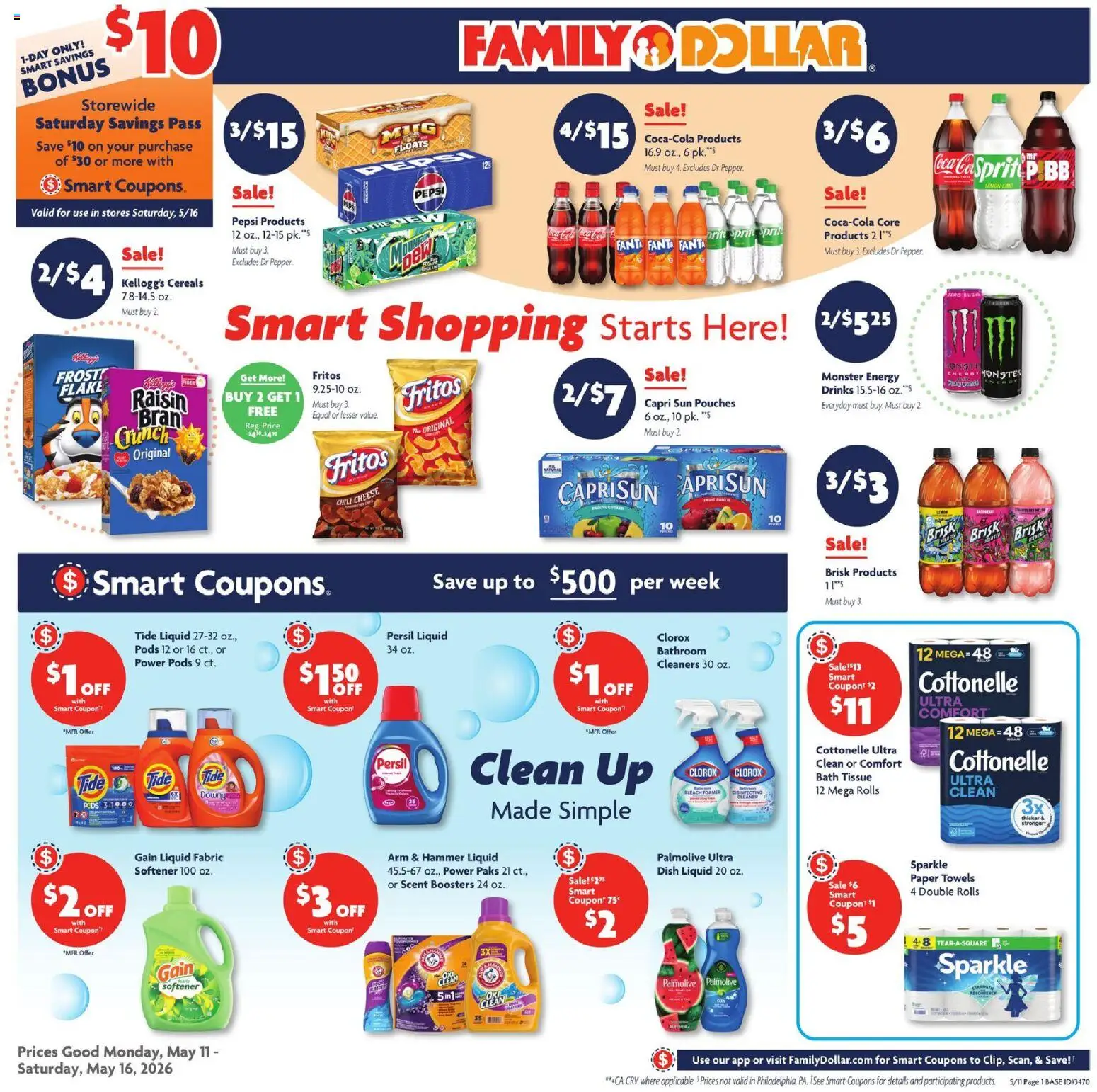 Ad Preview of Family Dollar Family Dollar Weekly Ad from 05/11/2026