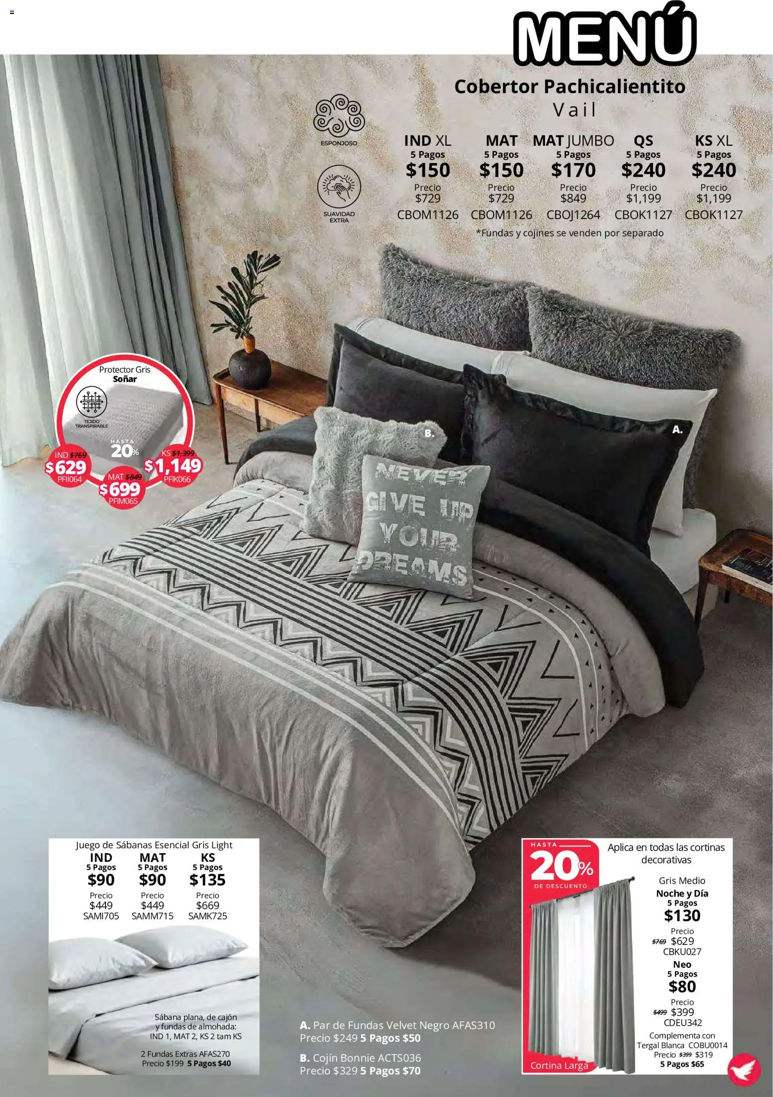 Vista previa las ofertas de la tienda Colchas Concord - Colchas Concord catálogo Colección Cobertor Calor de Hogar desde el 15/10/2026 
