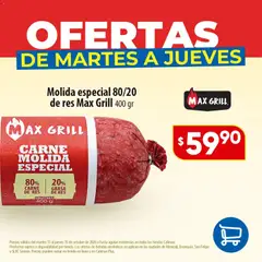 Vista previa las ofertas de la tienda Calimax - Calimax folleto Ofertas de martes a jueves - carne desde el 13/10/2026 