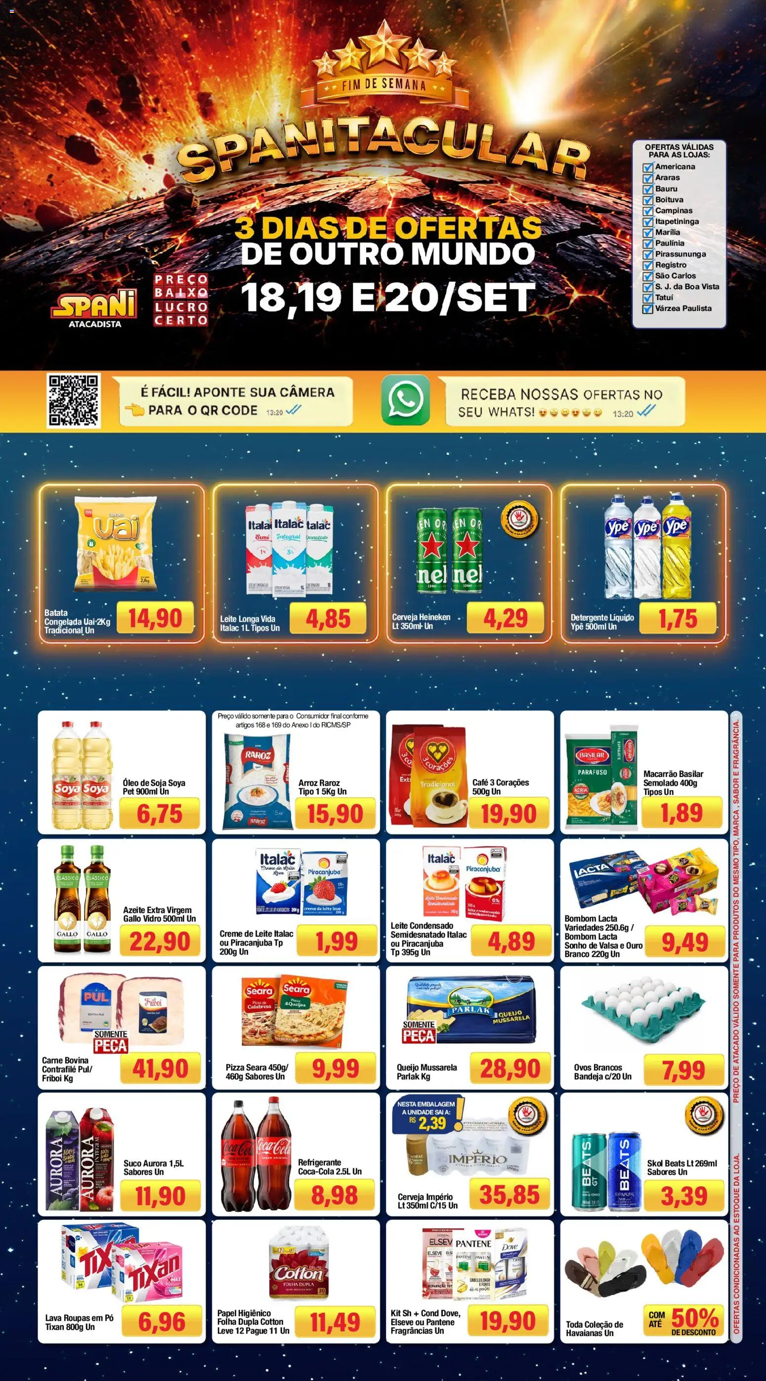 Pré-Visualização do folheto "Spani Atacadista - Ofertas da semana" da loja Spani Atacadista válido a partir de 18/09/2026