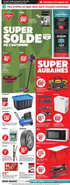 Un aperçu du dépliant Canadian Tire circulaire du magasin Canadian Tire est valide à partir 1 oct. 2026