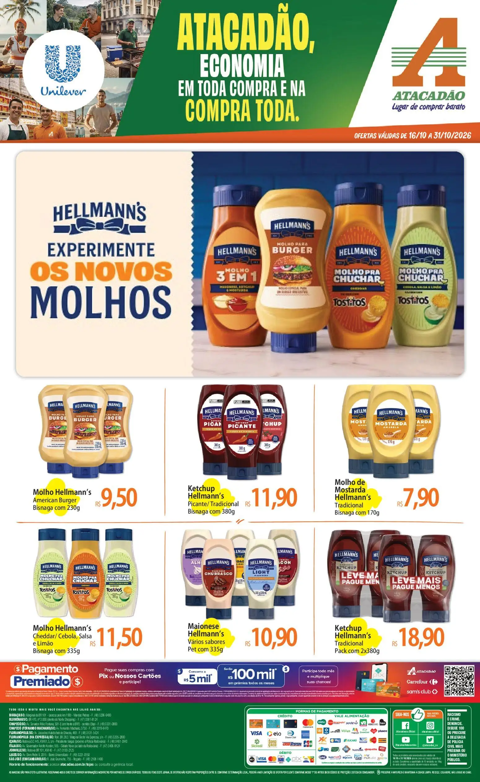 Pré-Visualização do folheto "Atacadão ofertas - SC" da loja Atacadão válido a partir de 16/10/2026