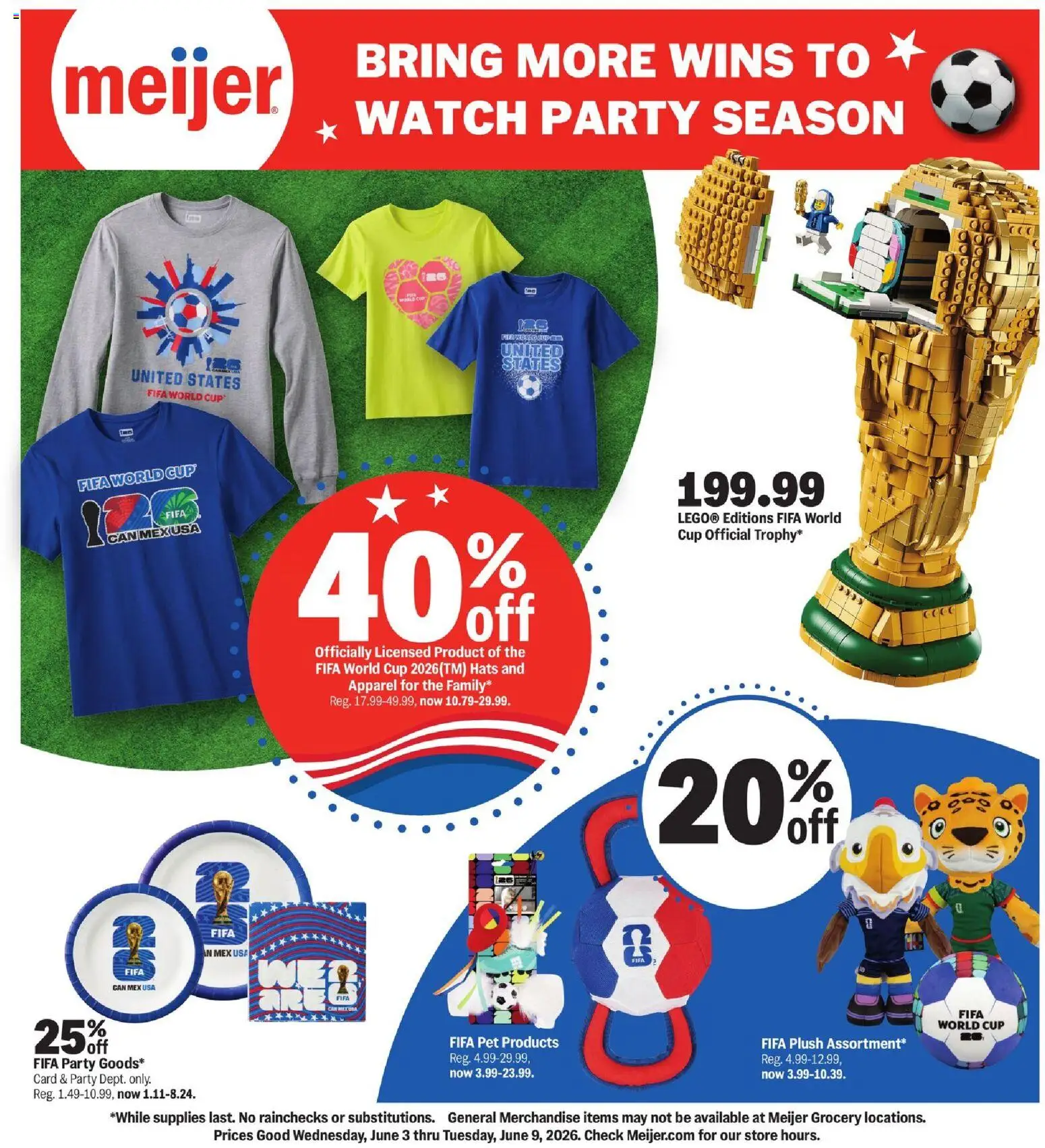 Ad Preview of Meijer Meijer Bring more wins to watch party season from 06/03/2026 - Watch