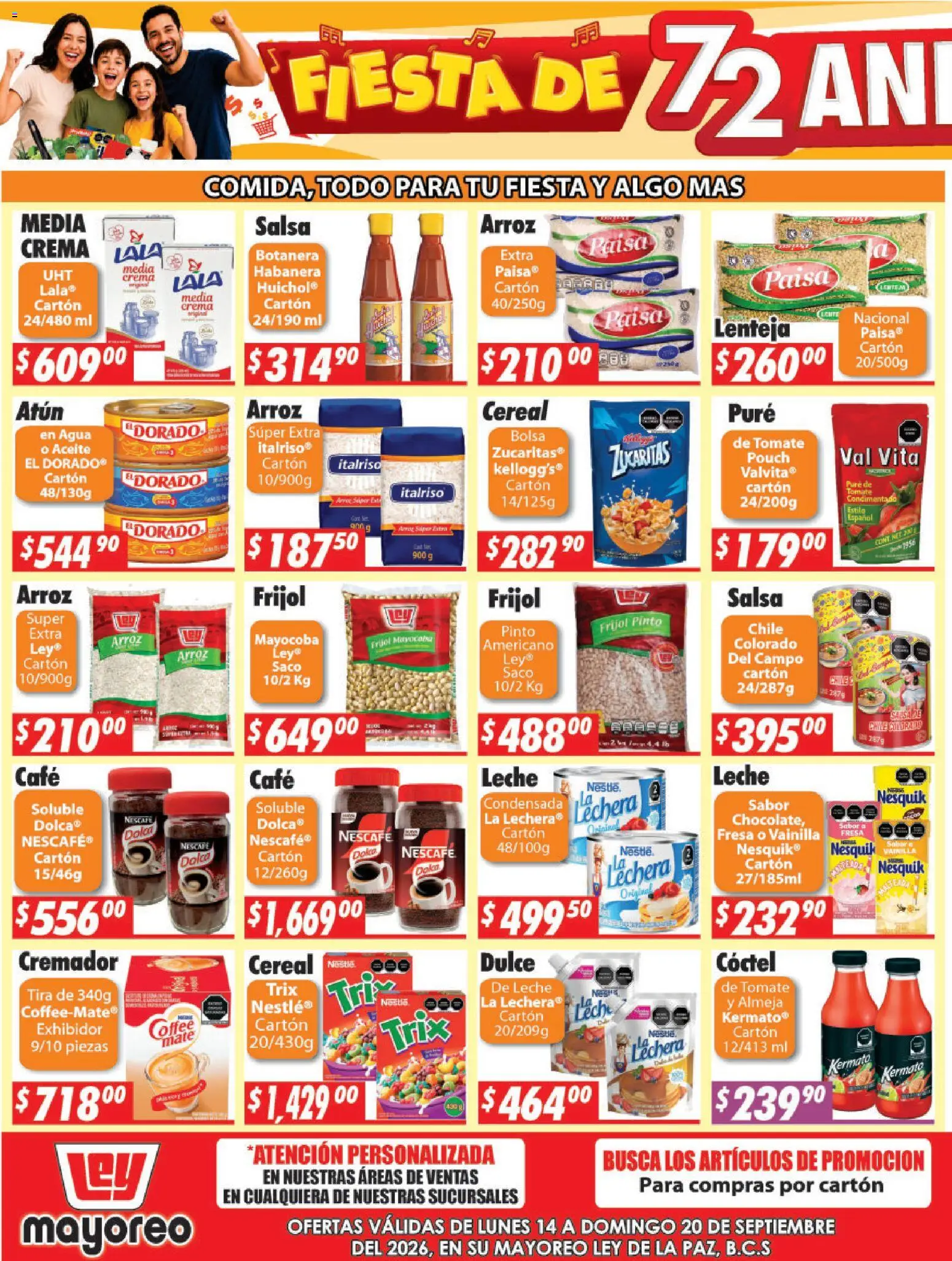 Vista previa las ofertas de la tienda Casa Ley - Casa Ley folleto La Paz desde el 14/09/2026 