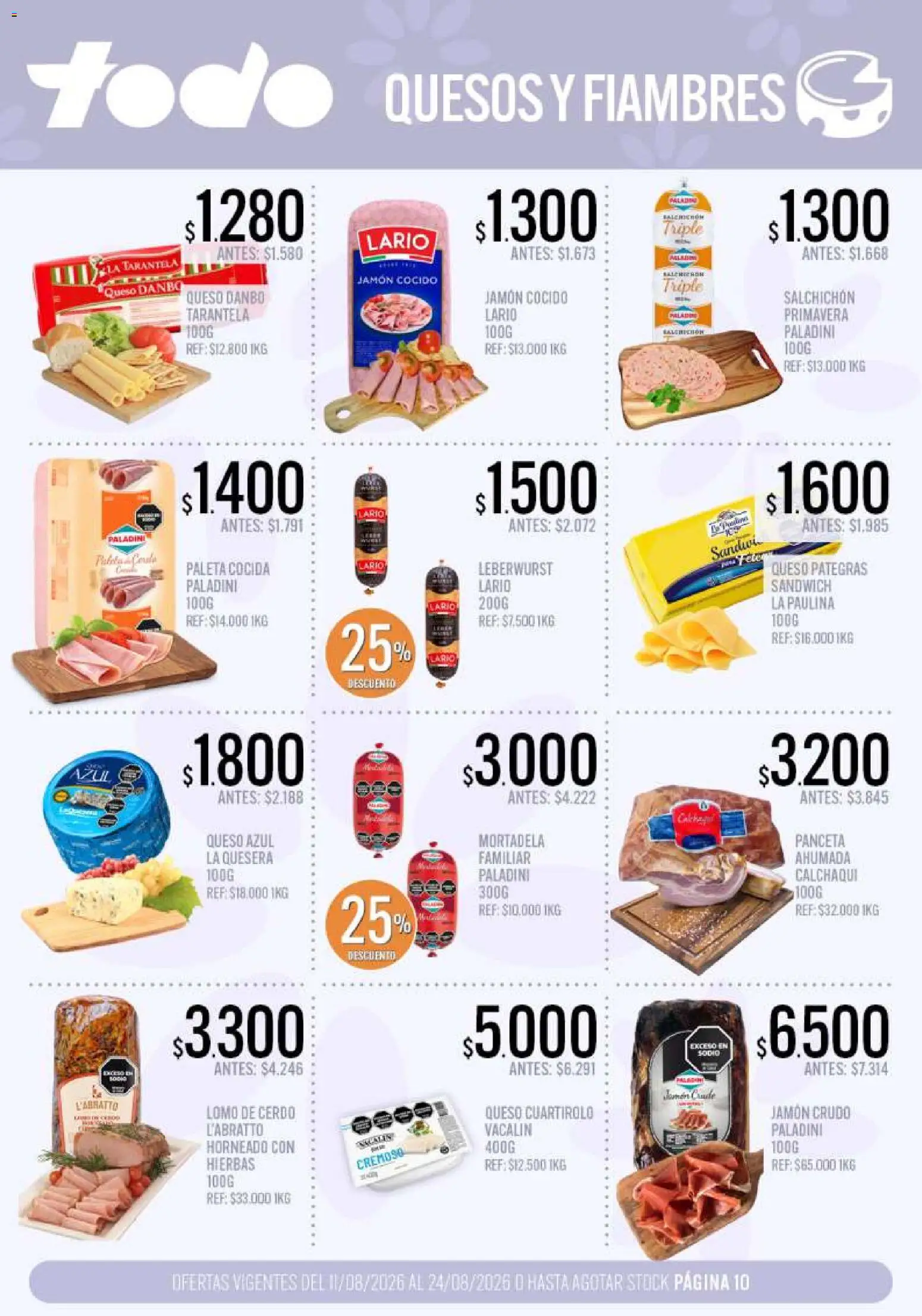 Vista previa del folleto de la tienda Supermercados TODO válido desde el 11/08/2026 