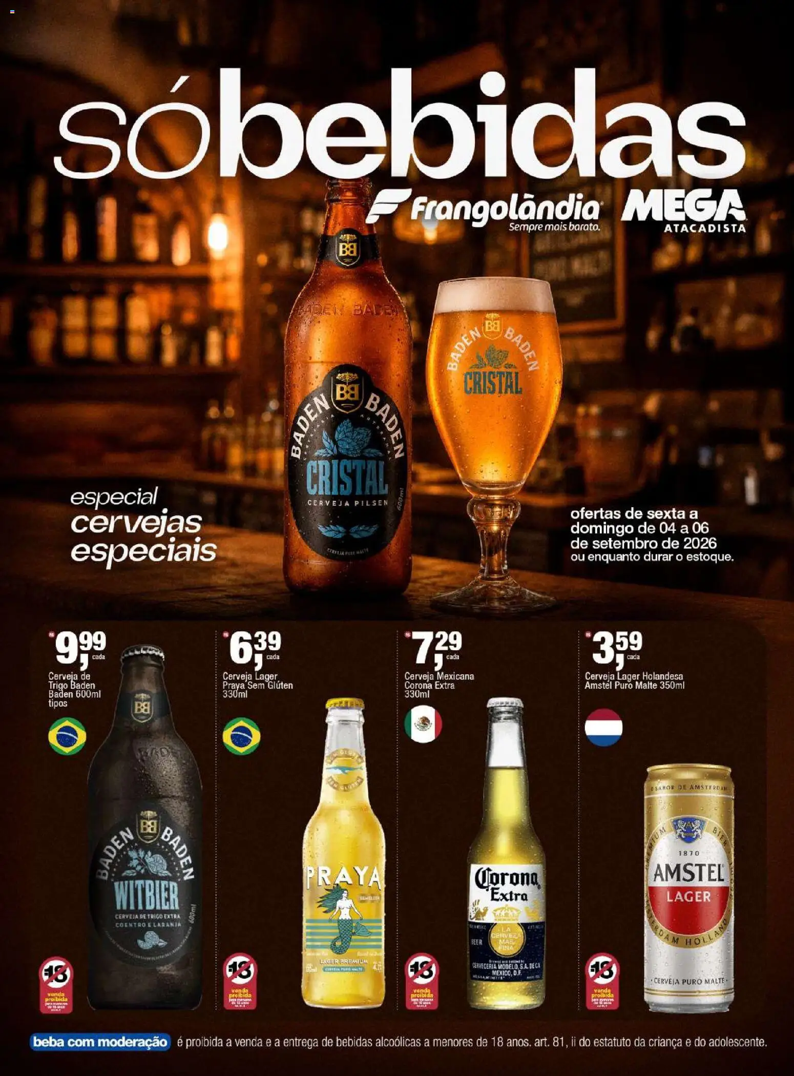 Pré-Visualização do folheto "Frangolândia ofertas Bebidas" da loja Frangolândia válido a partir de 04/09/2026