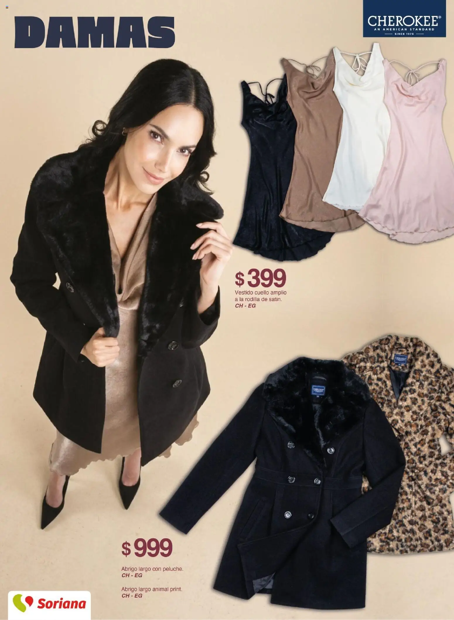 Vista previa las ofertas de la tienda Soriana - Soriana catálogo otoño invierno desde el 30/09/2026 - Vestido, Abrigo