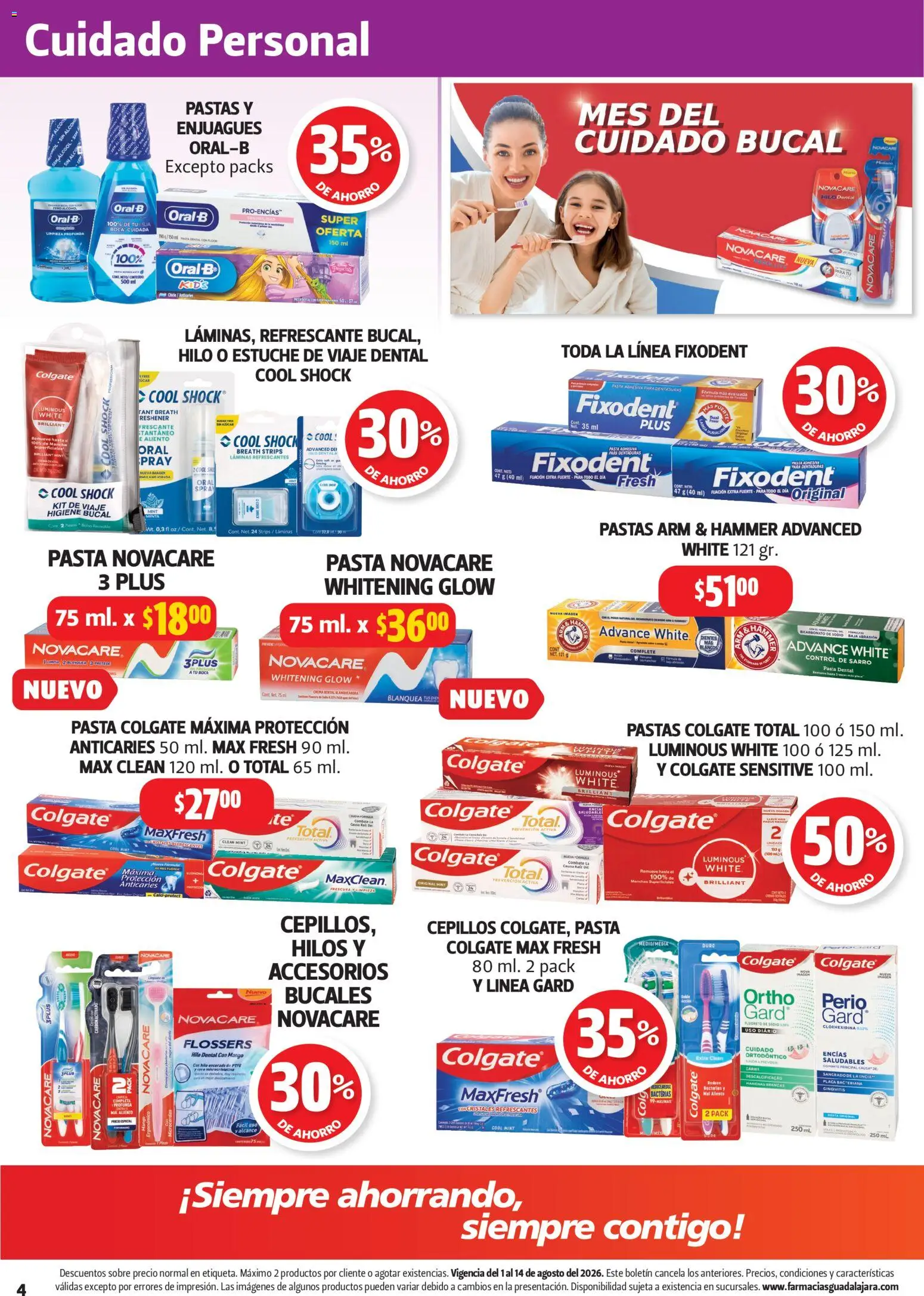 Vista previa las ofertas de la tienda Farmacia Guadalajara - Farmacia Guadalajara catálogo desde el 01/08/2026 