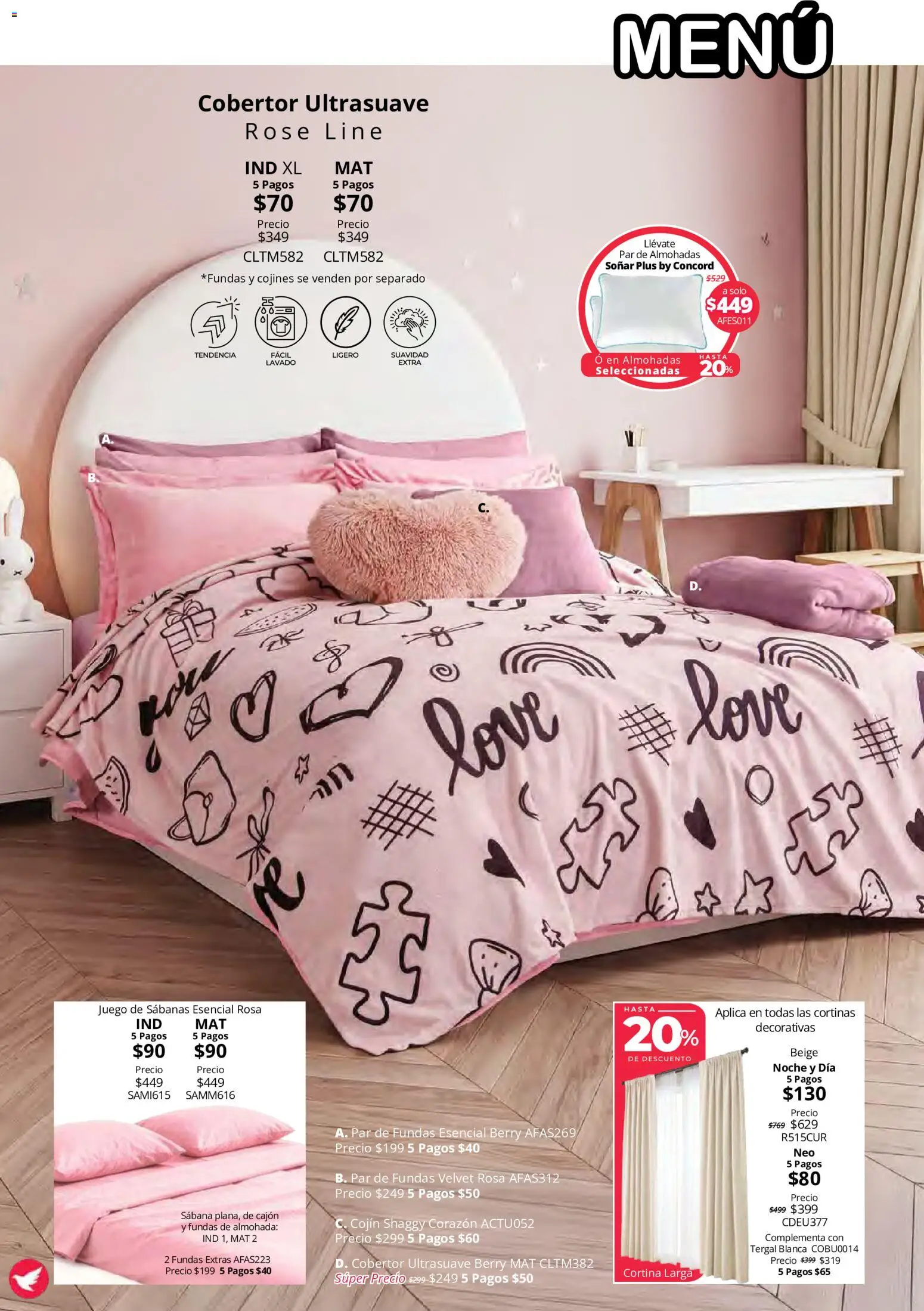 Vista previa las ofertas de la tienda Colchas Concord - Colchas Concord catálogo Colección Cobertor Calor de Hogar desde el 15/10/2026 