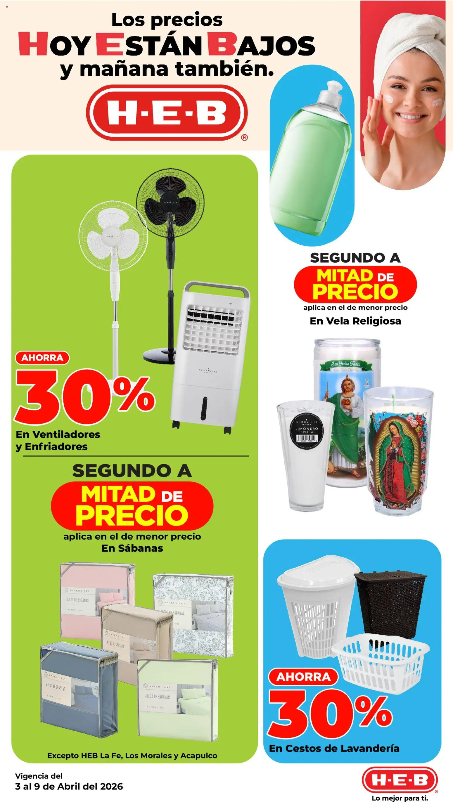 Vista previa las ofertas de la tienda H-E-B - H-E-B folleto desde el 03/04/2026 - Juego, Sabanas, Vela