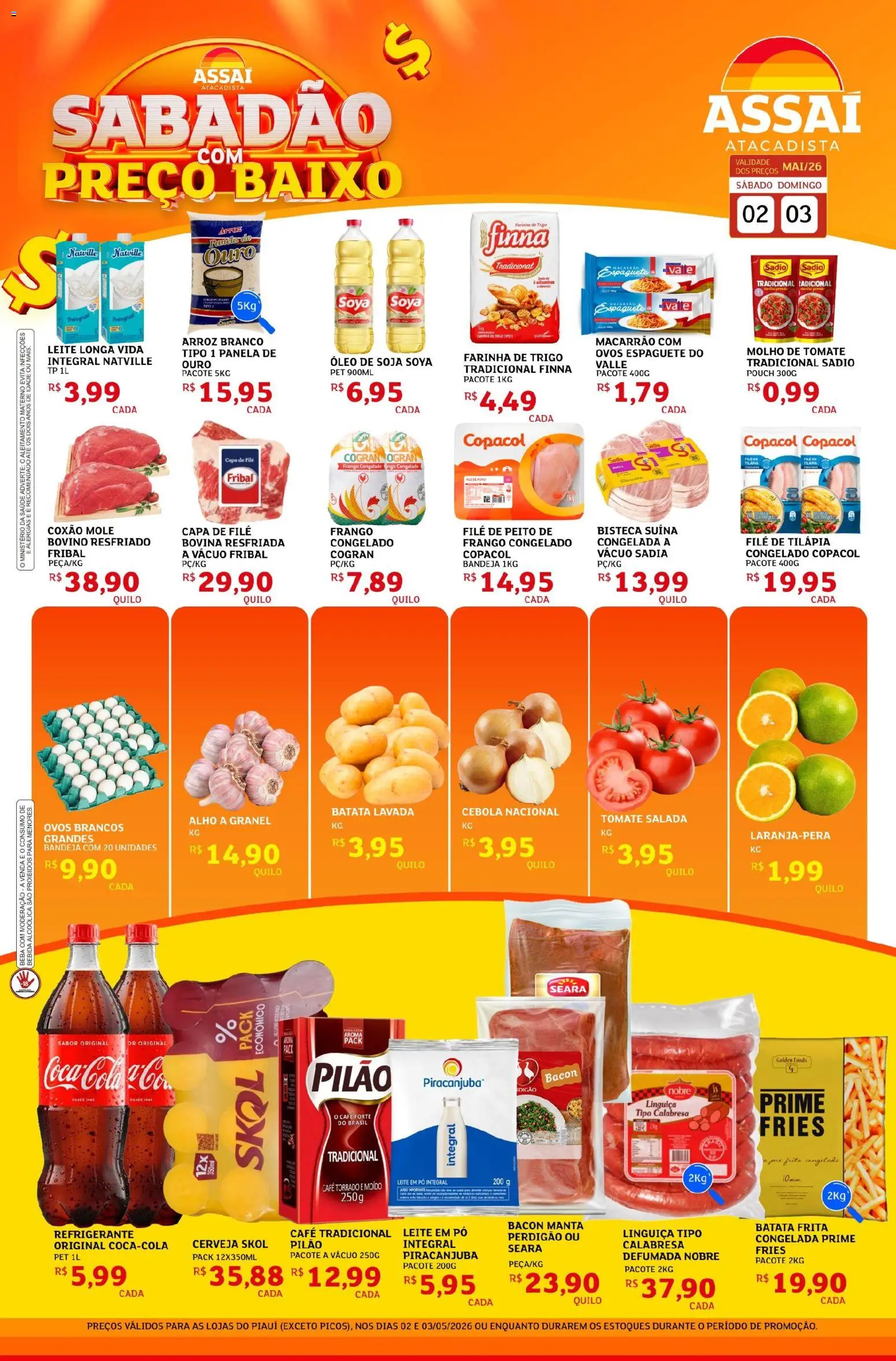 Pré-Visualização do folheto "Assaí Atacadista ofertas - PI" da loja Assaí Atacadista válido a partir de 02/05/2026