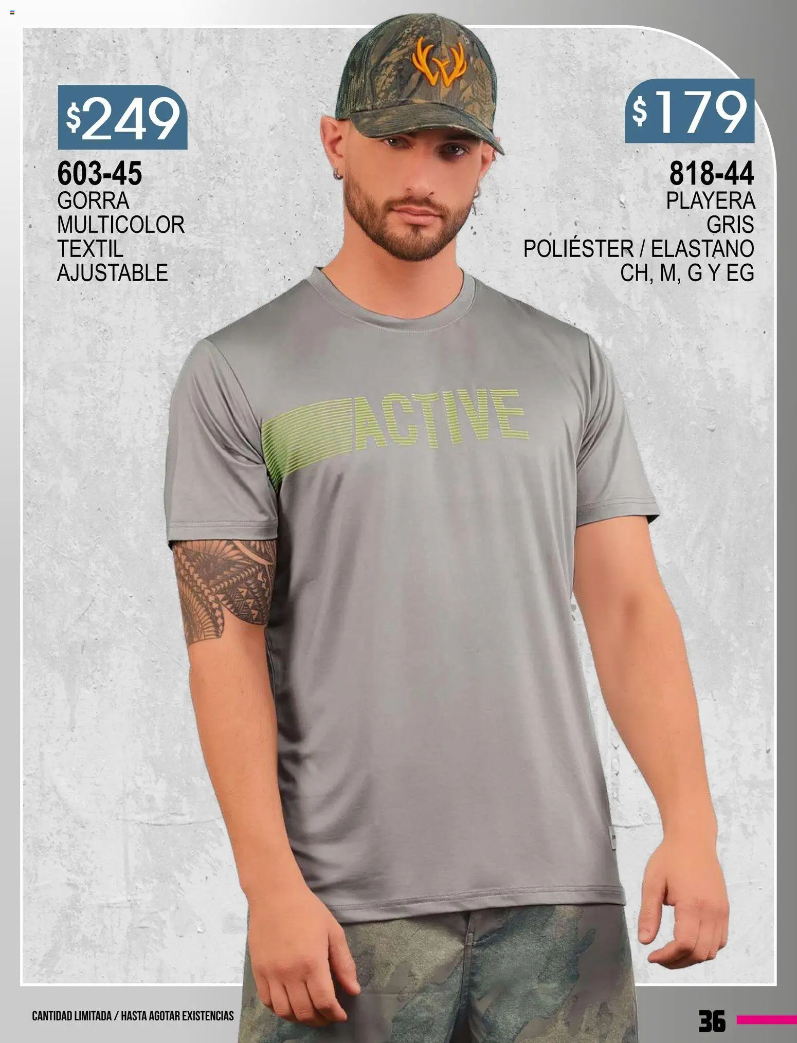 Vista previa las ofertas de la tienda Cklass - Catálogo Especial Supersport Caballero desde el 08/01/2026 - Gorra, Playera