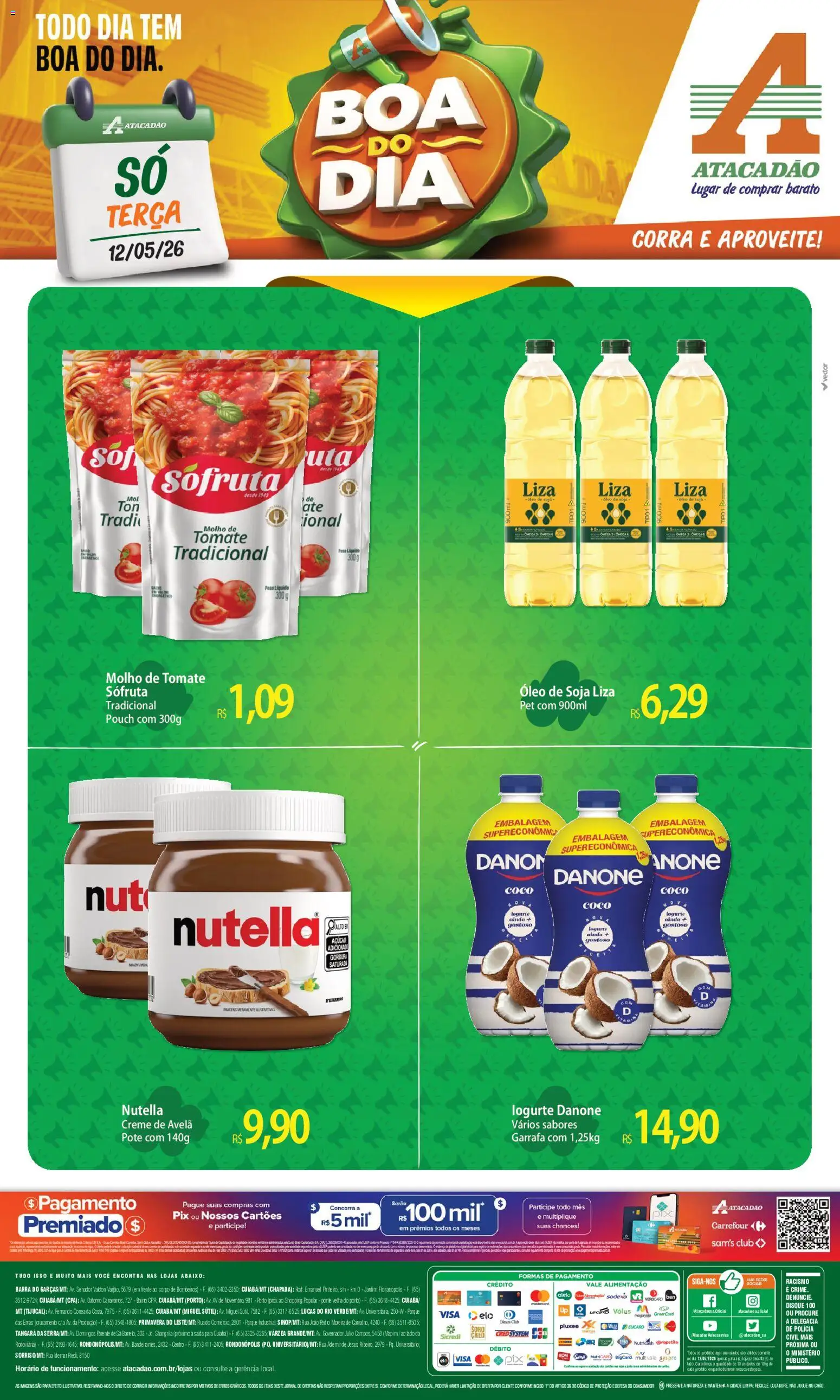 Pré-Visualização do folheto "Atacadão ofertas - MT" da loja Atacadão válido a partir de 12/05/2026
