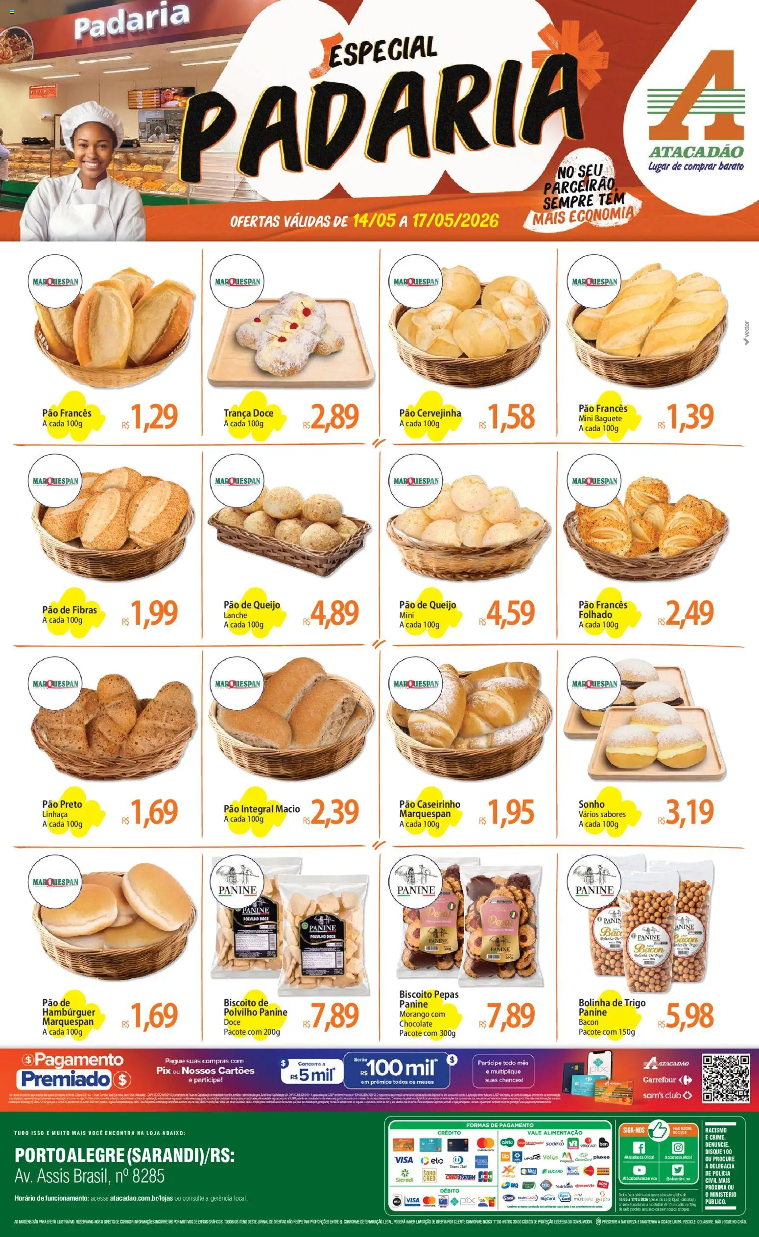 Pré-Visualização do folheto "Atacadão ofertas - RS" da loja Atacadão válido a partir de 14/05/2026