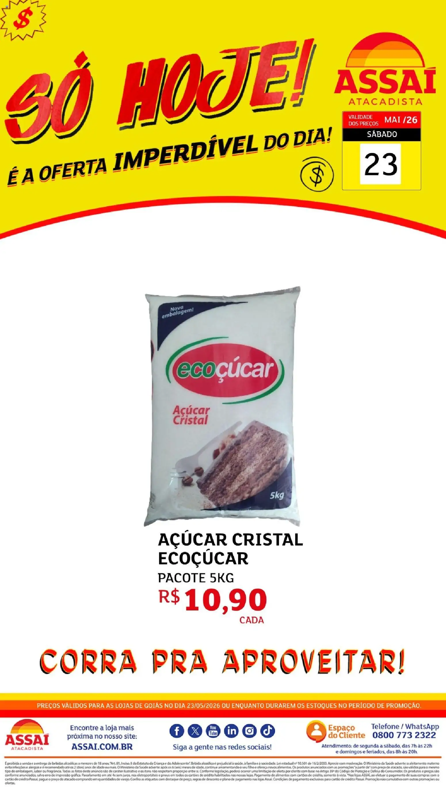 Pré-Visualização do folheto "Assaí Atacadista ofertas - GO" da loja Assaí Atacadista válido a partir de 23/05/2026