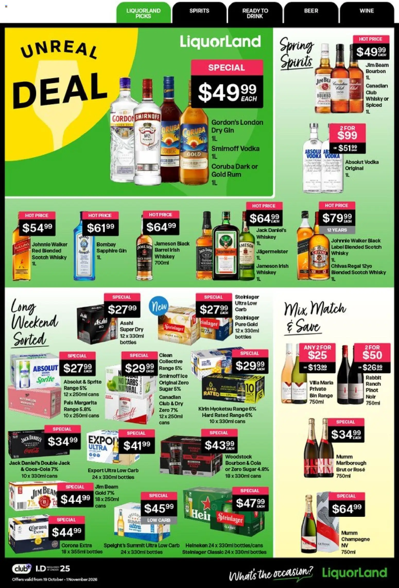 Preview of catalogue Liquorland catalogue from shop Liquorland valid 19 Oct 2026