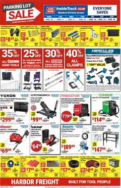 Ad Preview of Harbor Freight Harbor Freight Parking Lot Sale from 08/10/2026