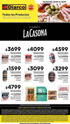 Vista previa del folleto de la tienda Diarco válido desde el 28/09/2026 