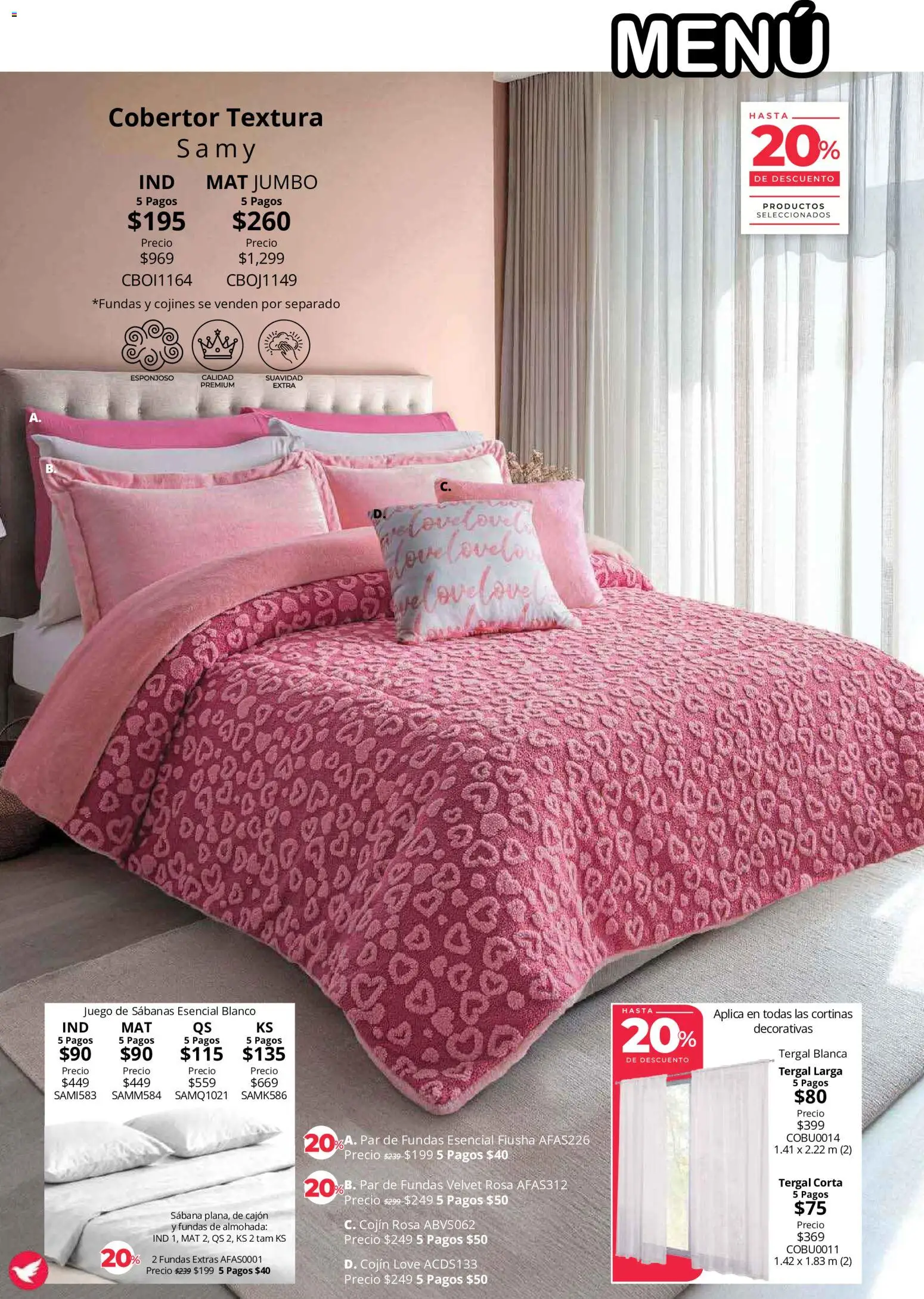 Vista previa las ofertas de la tienda Colchas Concord - Colchas Concord catálogo Colección Cobertor desde el 01/08/2026 