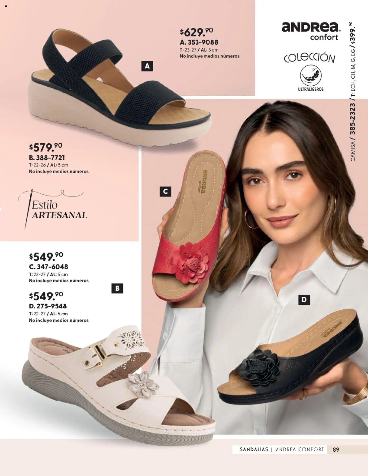 Vista previa las ofertas de la tienda Andrea - Andrea catálogo Calzado Confort desde el 23/08/2026 