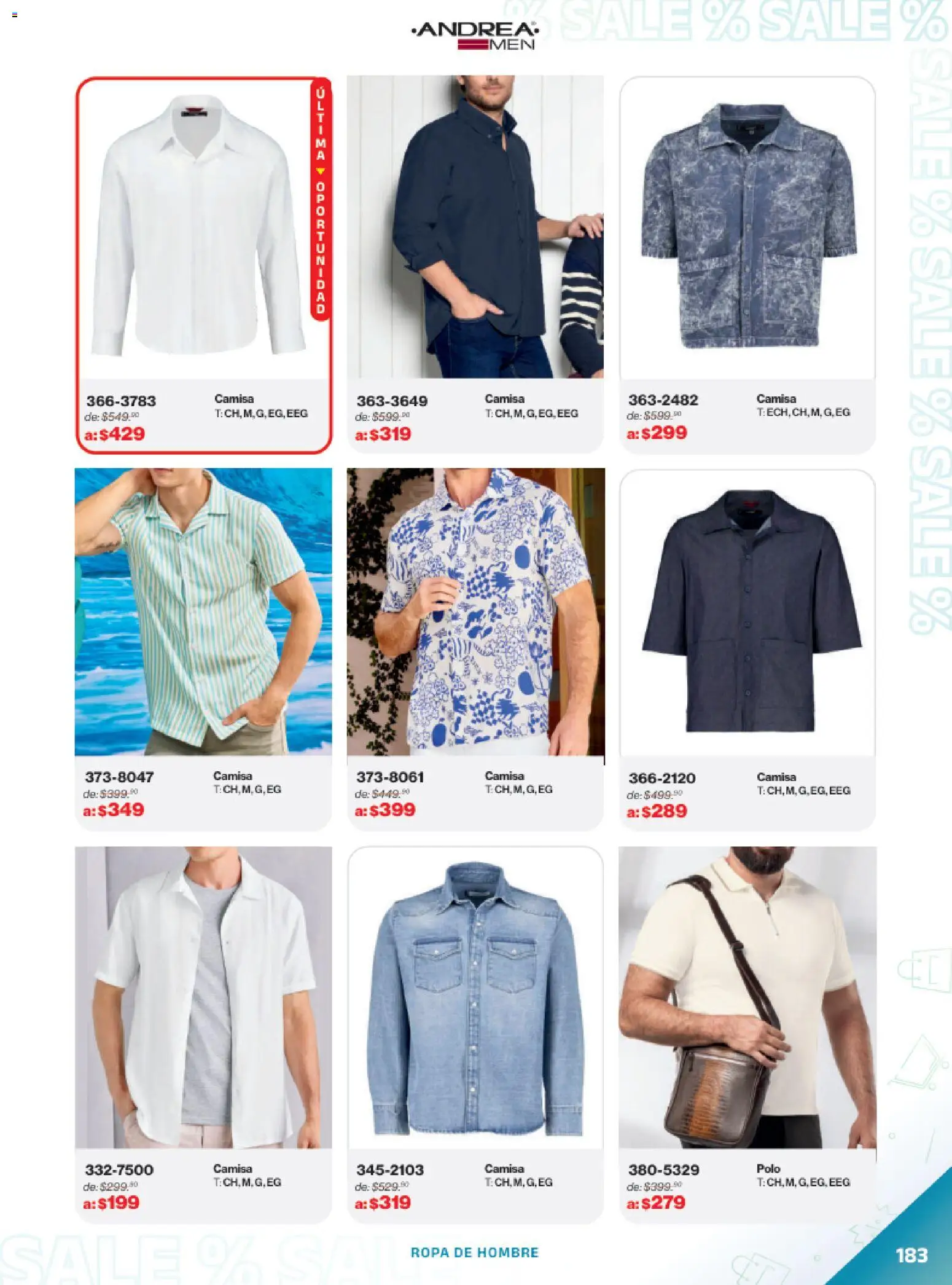 Vista previa las ofertas de la tienda Andrea - Catálogo Outlet desde el 21/12/2025 - Ropa, Camisa