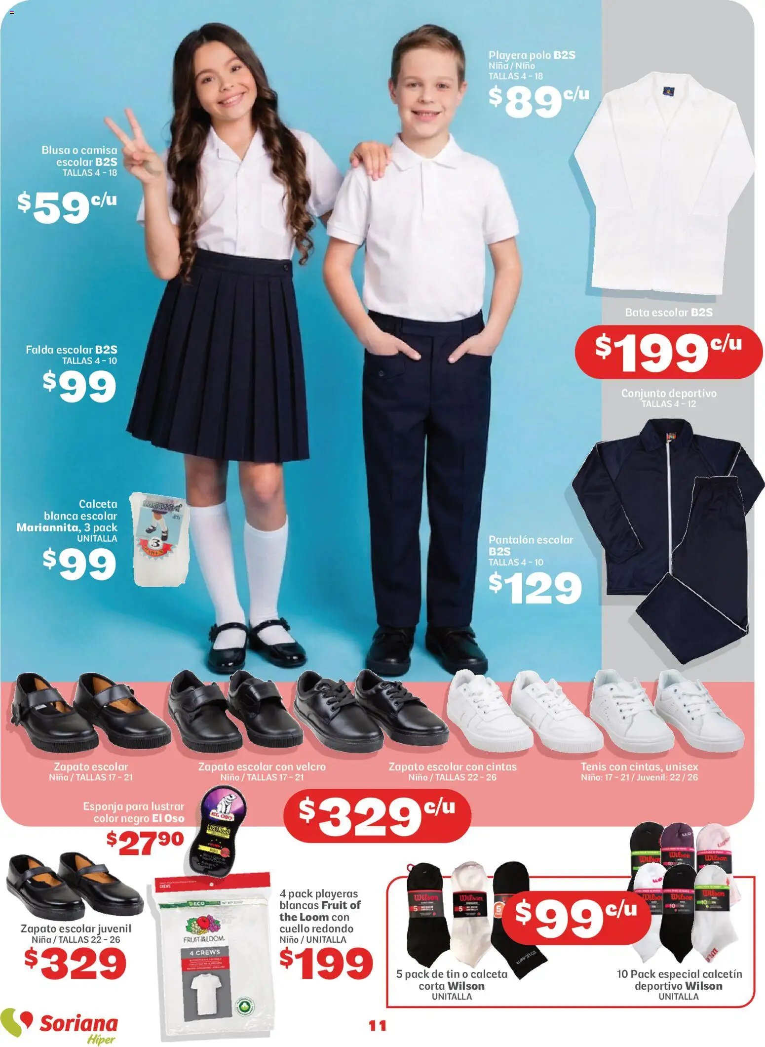 Vista previa las ofertas de la tienda Soriana - Soriana Regresa a clases ¡Bien listo! Híper Nacional desde el 13/08/2026 