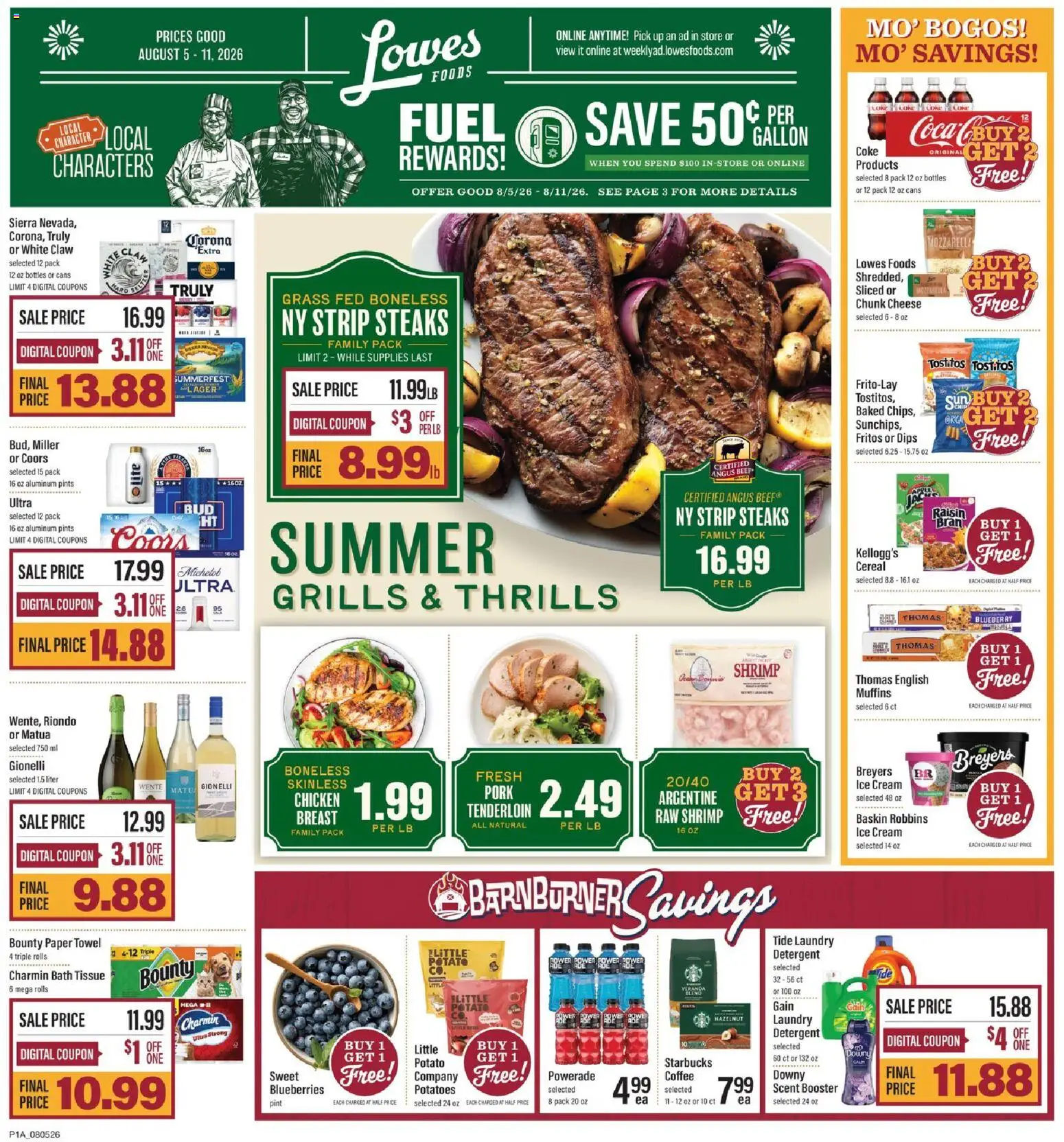 Ad Preview of Lowes Foods Lowes Foods Weekly Ad from 08/05/2026