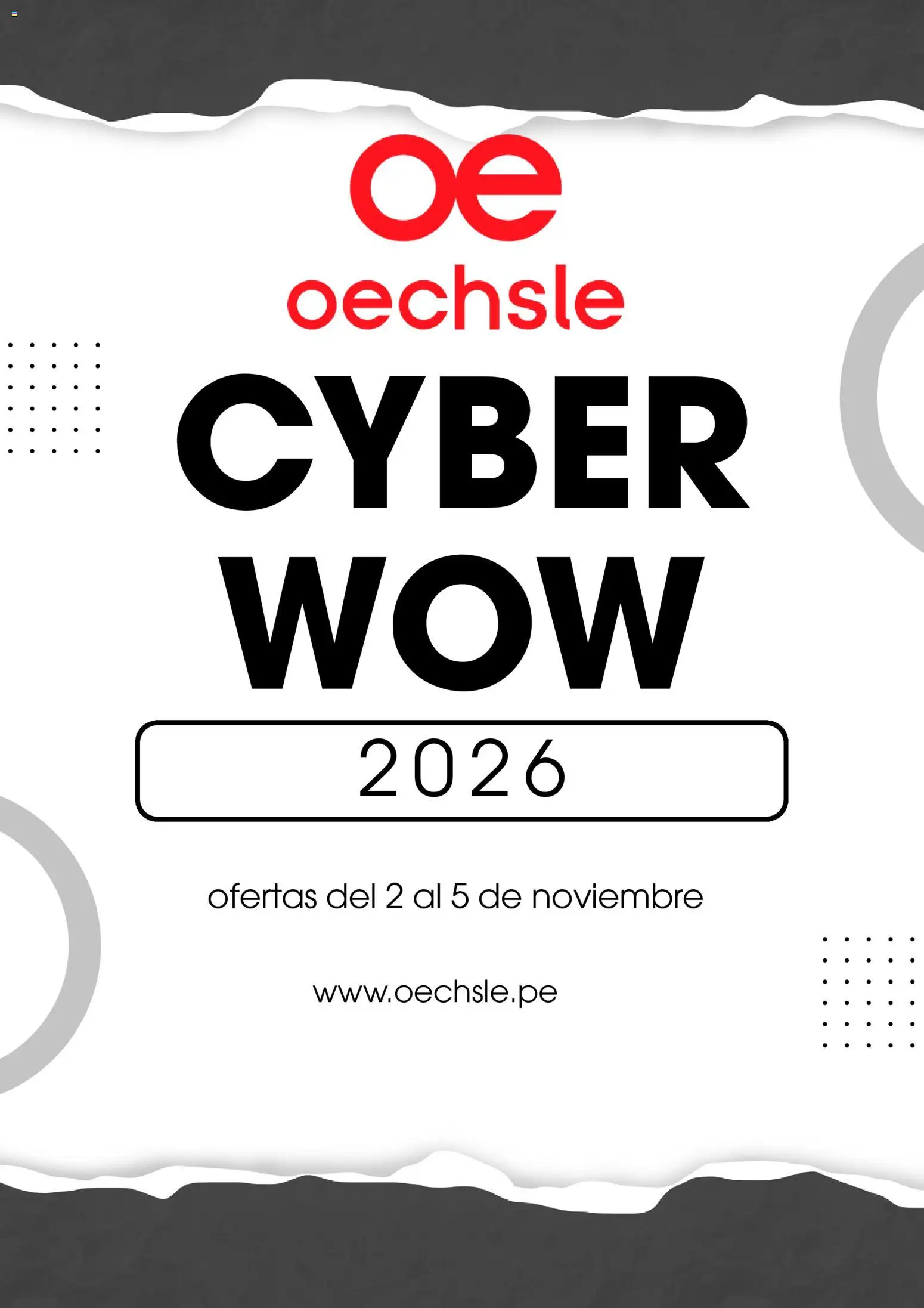 Vista previa de Oechsle Cyber Wow Aviso de la tienda Oechsle válido desde 23/10/2026