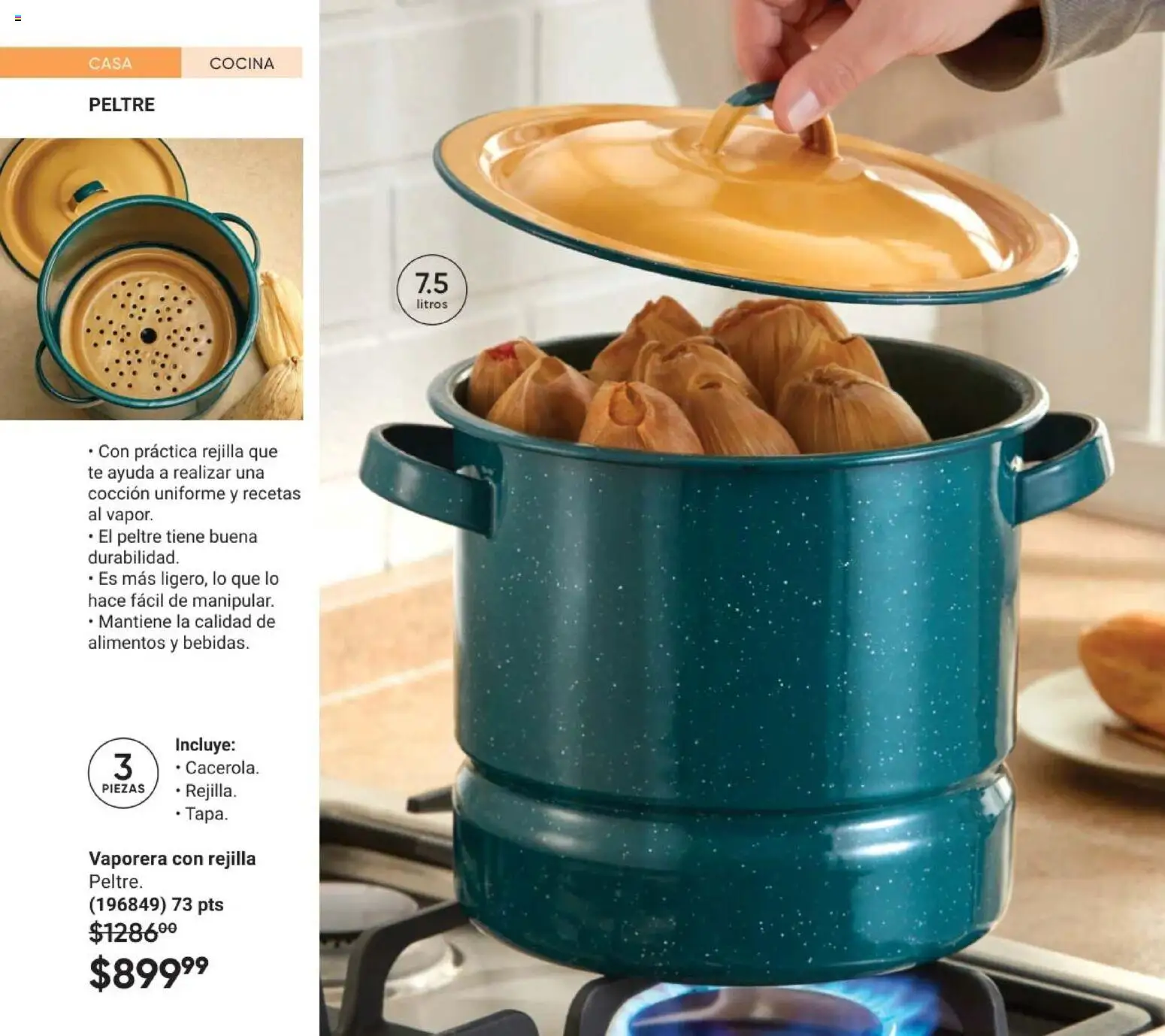 Vista previa las ofertas de la tienda AVON - AVON Casa & Estilo 8 2026 desde el 08/05/2026 - Té, Cocina, Alimentos, Vaporera, Rejilla