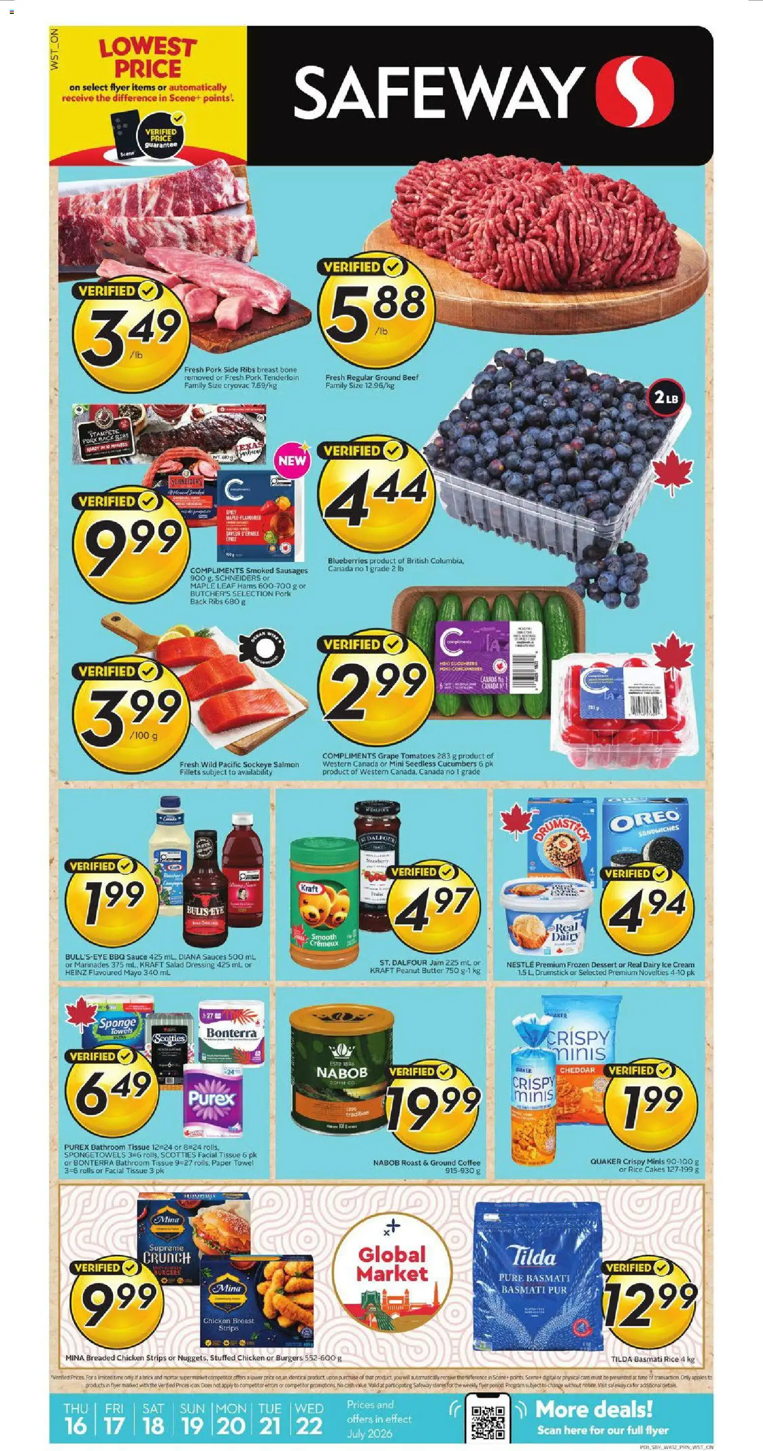 Preview of leaflet Safeway weekly flyer / circulaire from shop Safeway is valid from Jul 16, 2026