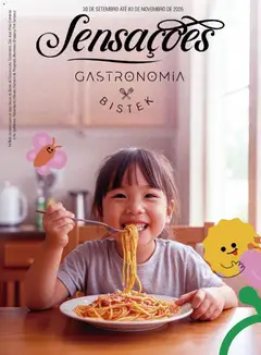 Pré-Visualização do folheto "Bistek Supermercados ofertas Sensações Gastronomia" da loja Bistek Supermercados válido a partir de 30/09/2026
