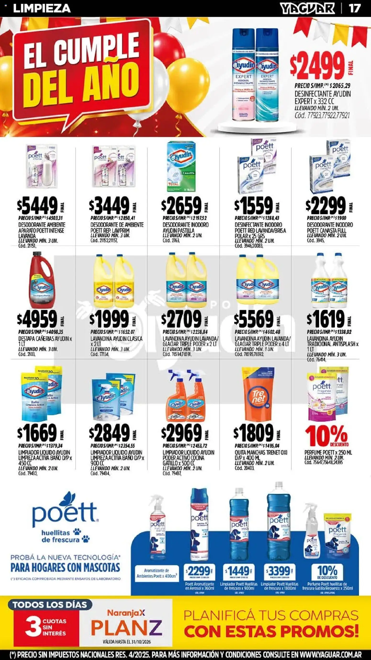 Vista previa del folleto de la tienda Yaguar válido desde el 26/10/2026 