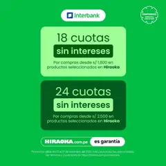 Vista previa de Catálogo Hiraoka - Cuotas de la tienda Hiraoka válido desde 21/09/2026