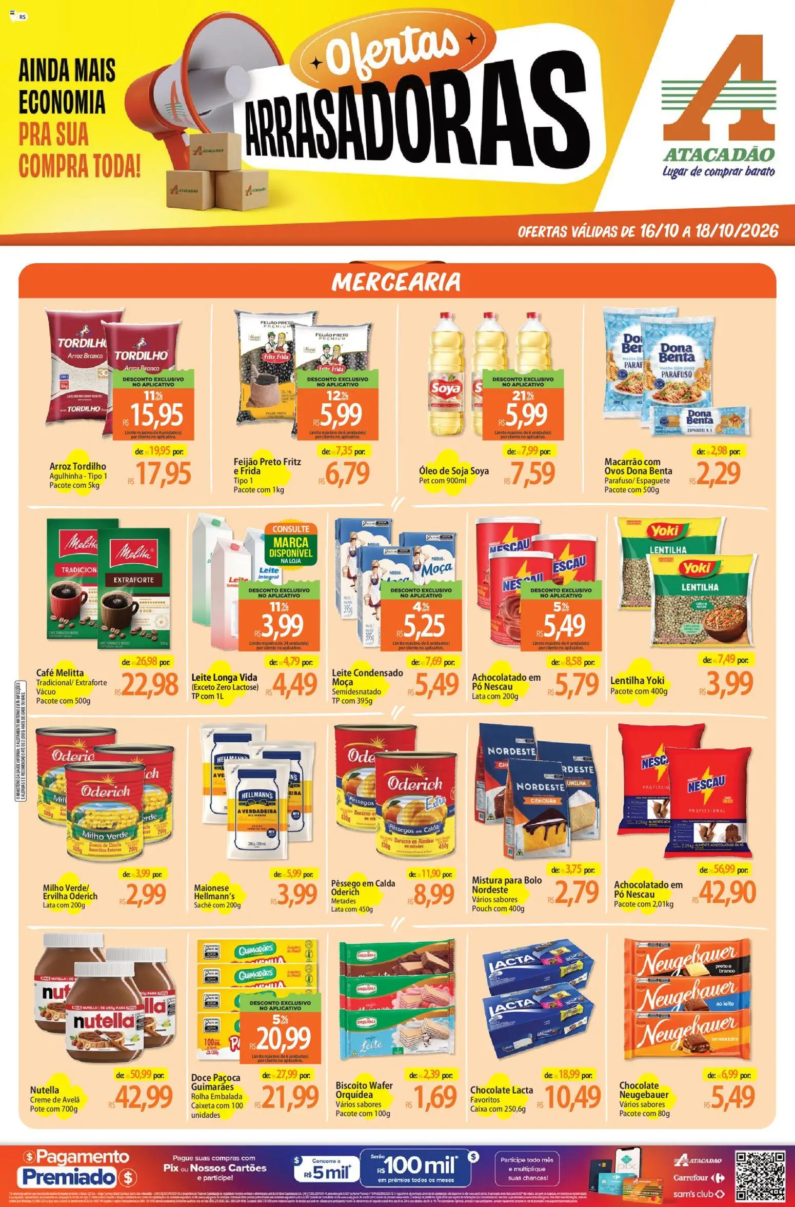Pré-Visualização do folheto "Atacadão ofertas - RS" da loja Atacadão válido a partir de 16/10/2026